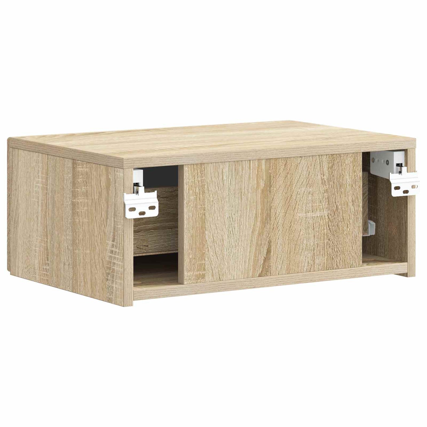 Wall-Mounted Bedside Cabinet Sonoma Oak 49 x 34.5 x 20 cm
