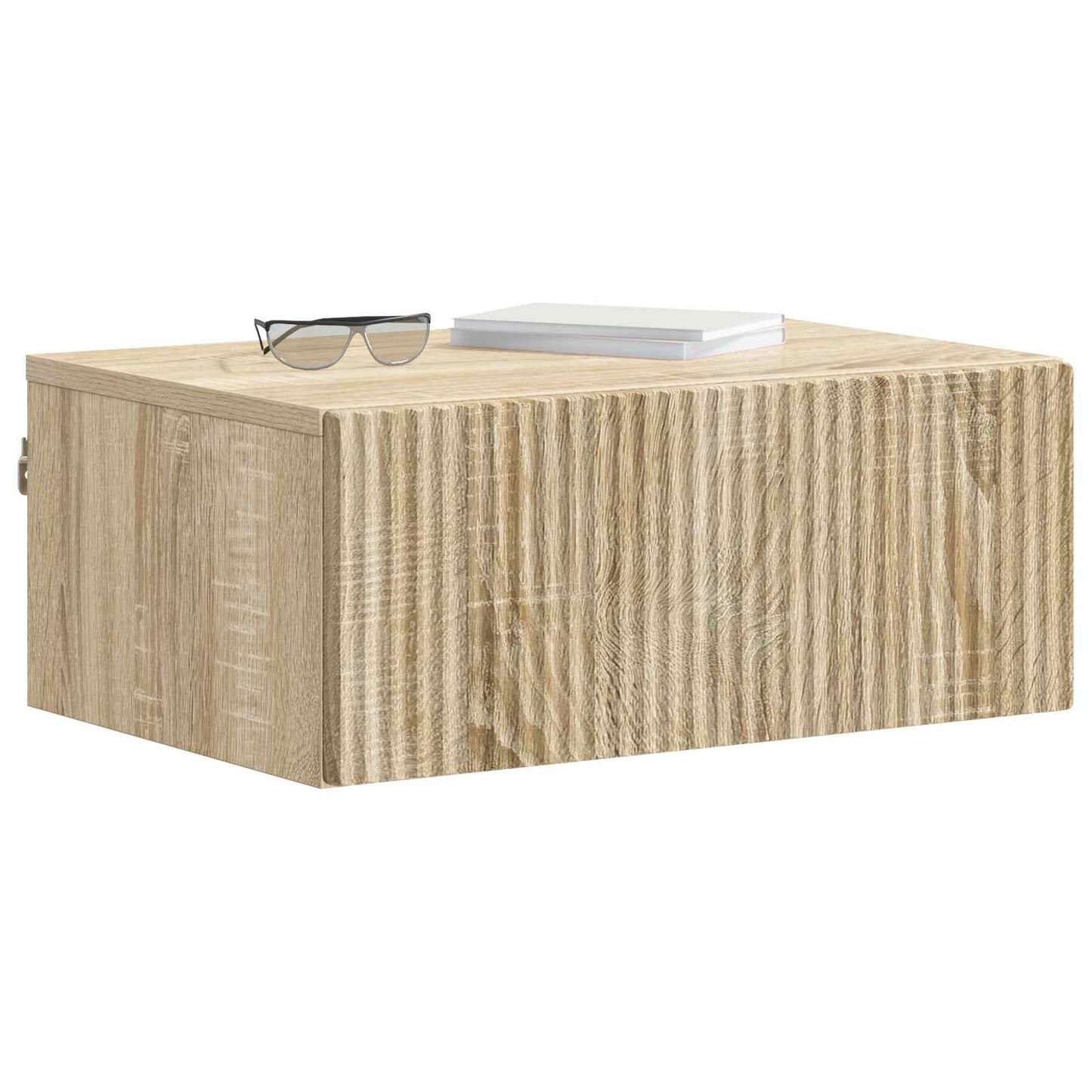 Wall-Mounted Bedside Cabinet Sonoma Oak 49 x 34.5 x 20 cm