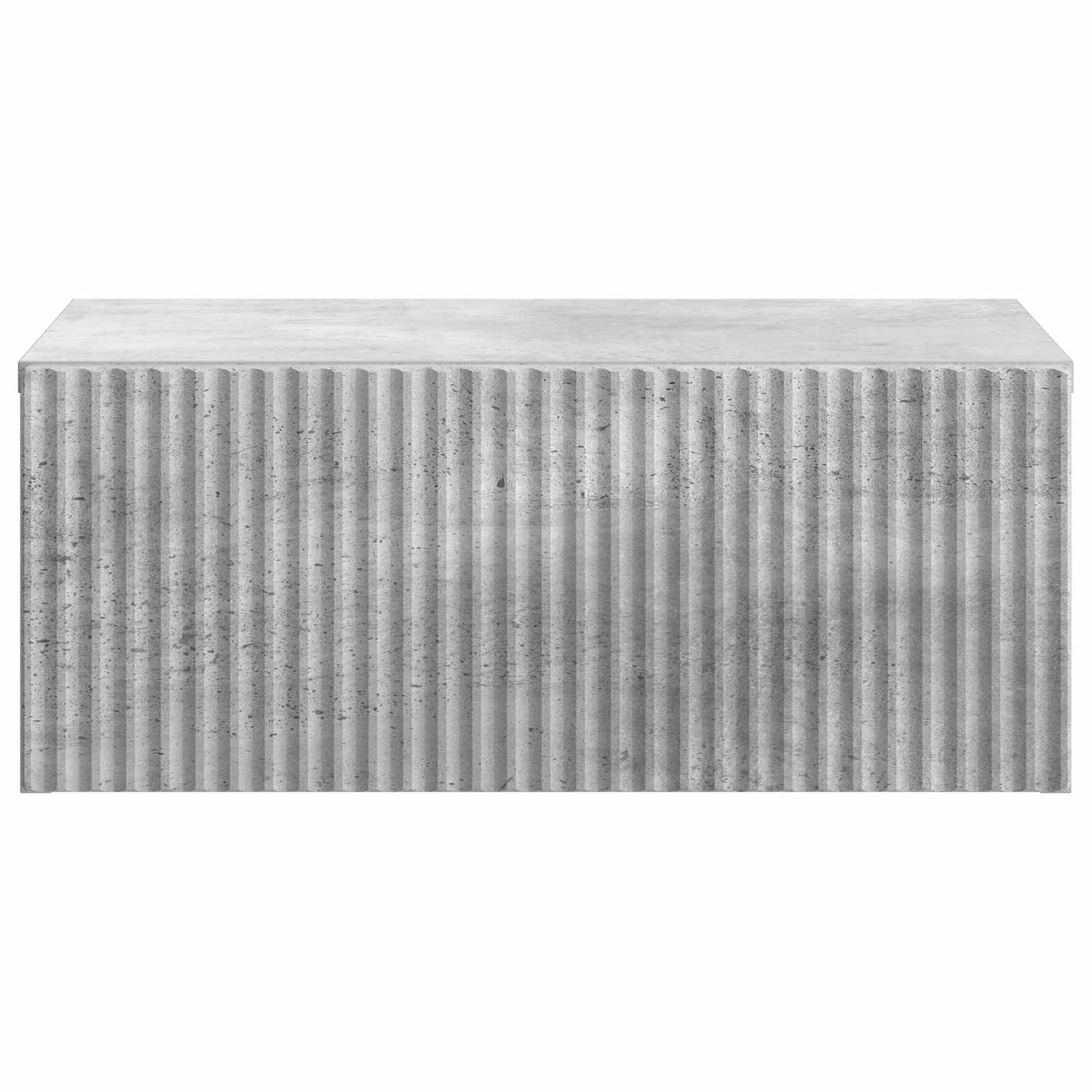 Wall-Mounted Bedside Cabinet Concrete Grey 49 x 34.5 x 20 cm