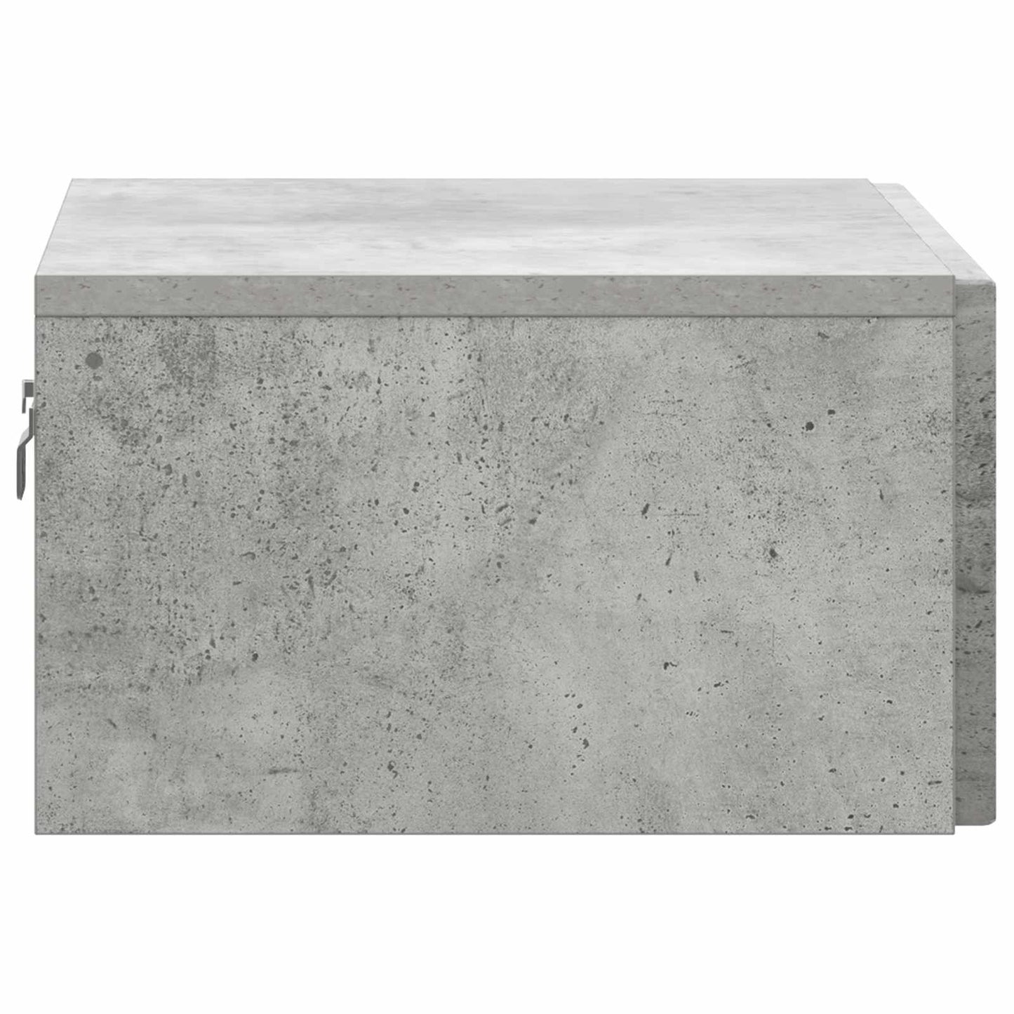 Wall-Mounted Bedside Cabinet Concrete Grey 49 x 34.5 x 20 cm