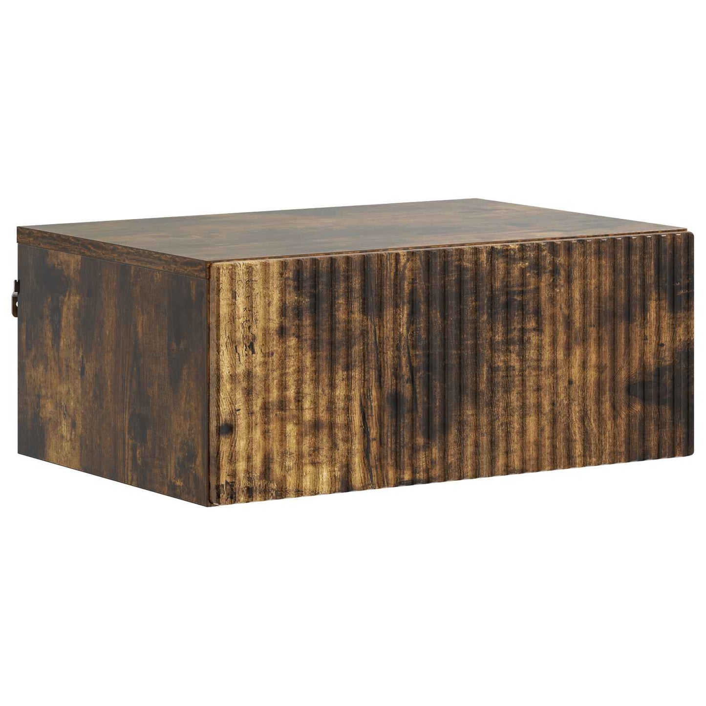 Wall-Mounted Bedside Cabinet 2 pcs Smoked Oak 49 x 34.5 x 20 cm