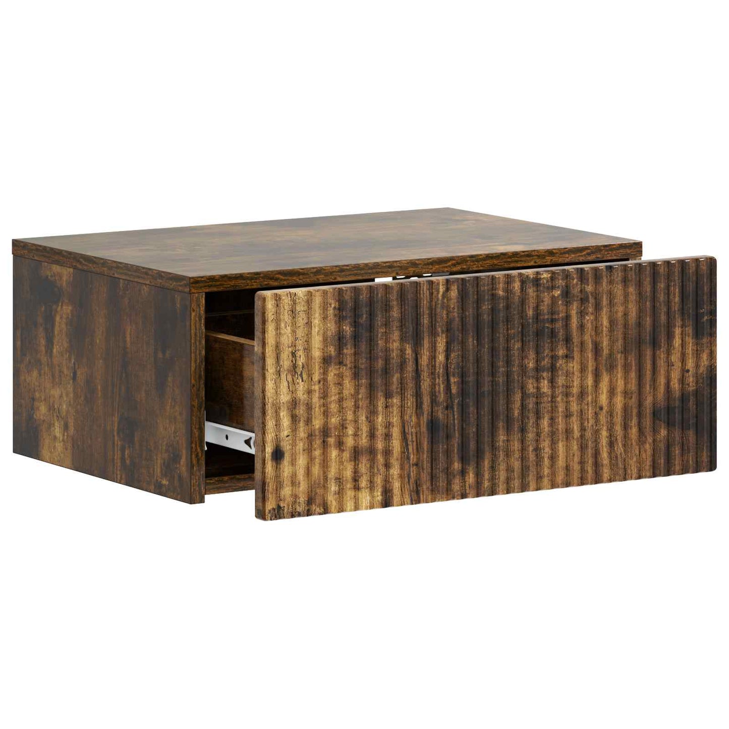 Wall-Mounted Bedside Cabinet 2 pcs Smoked Oak 49 x 34.5 x 20 cm