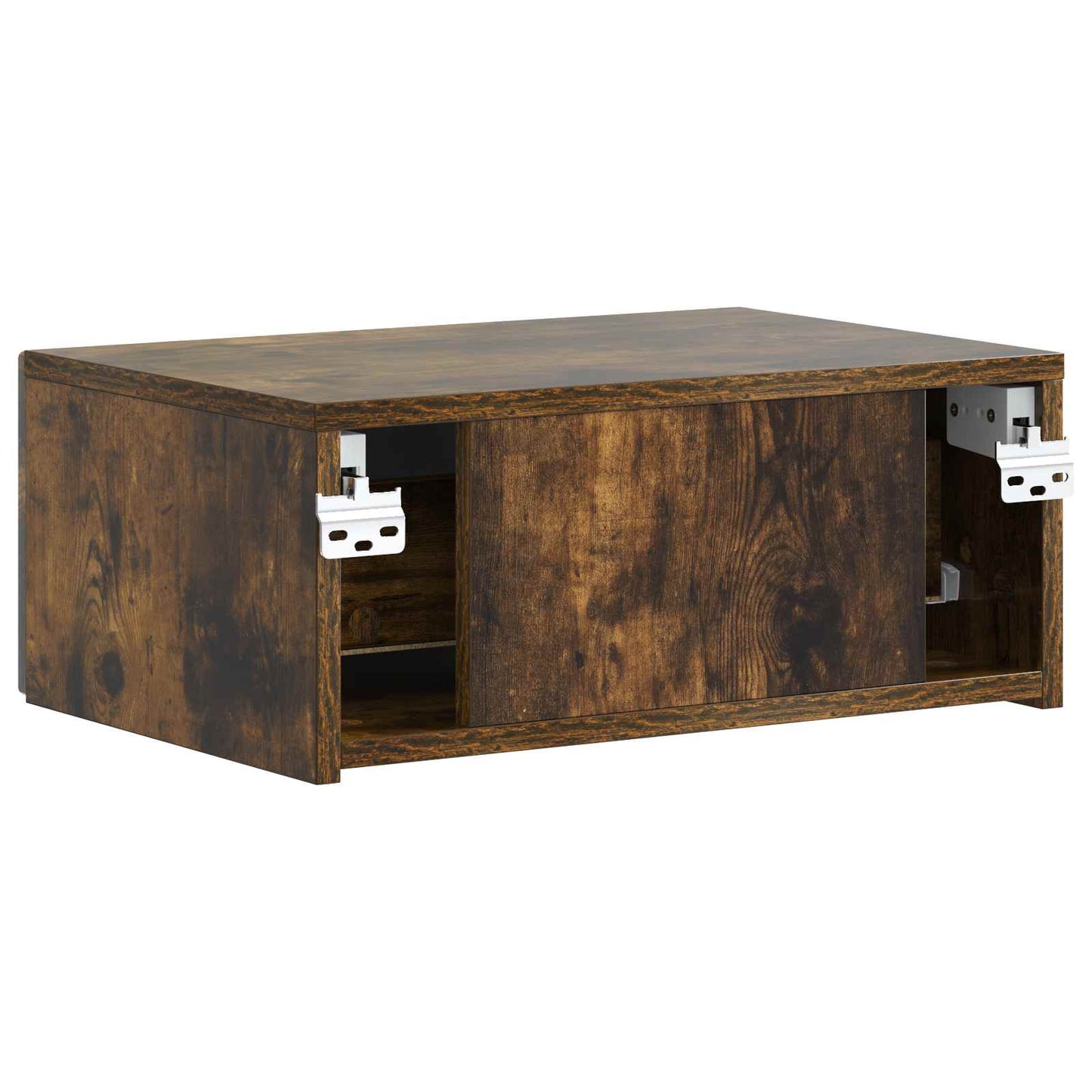 Wall-Mounted Bedside Cabinet 2 pcs Smoked Oak 49 x 34.5 x 20 cm