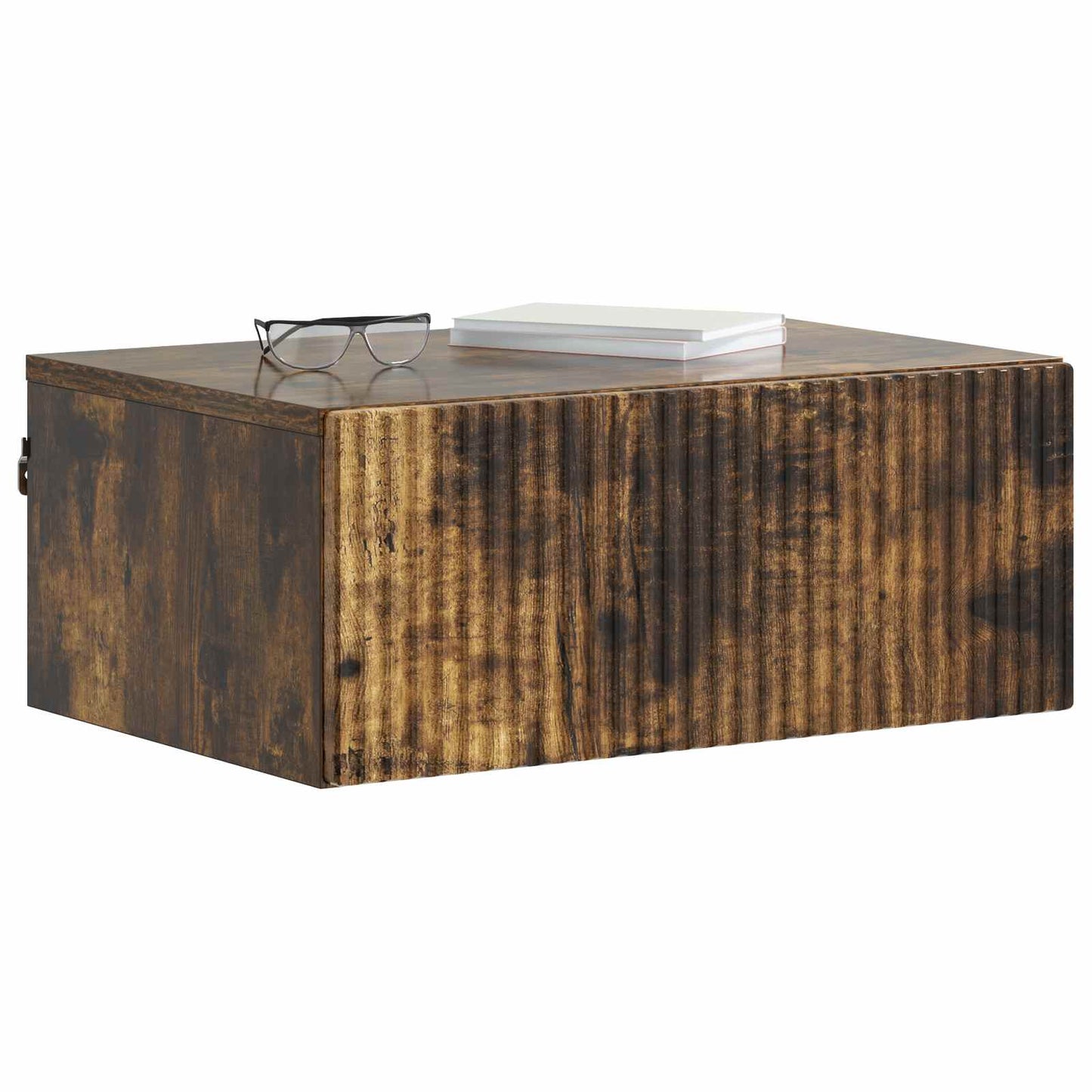 Wall-Mounted Bedside Cabinet 2 pcs Smoked Oak 49 x 34.5 x 20 cm
