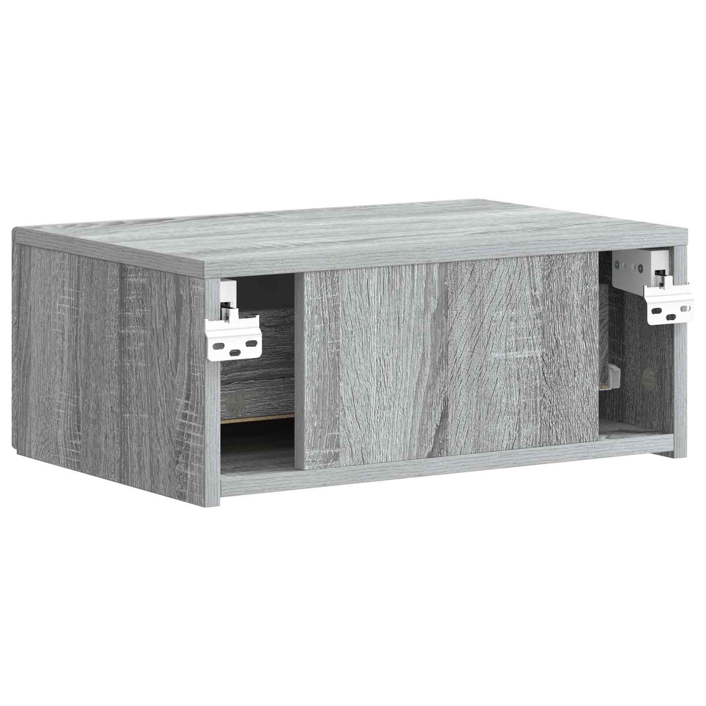 Wall-Mounted Bedside Cabinet 2 pcs Grey Sonoma Engineered Wood
