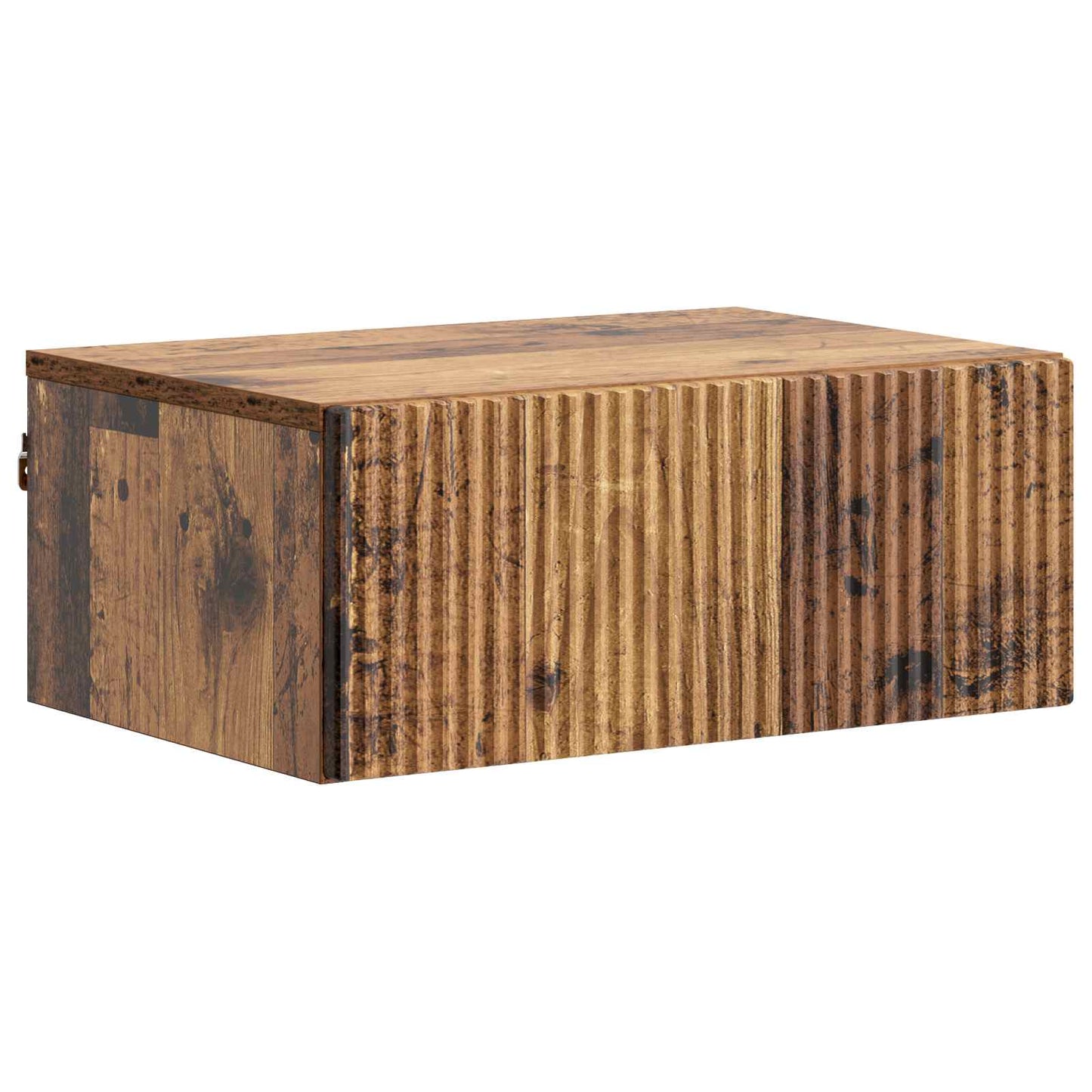 Wall-Mounted Bedside Cabinet 2 pcs Old Wood 49 x 34.5 x 20 cm