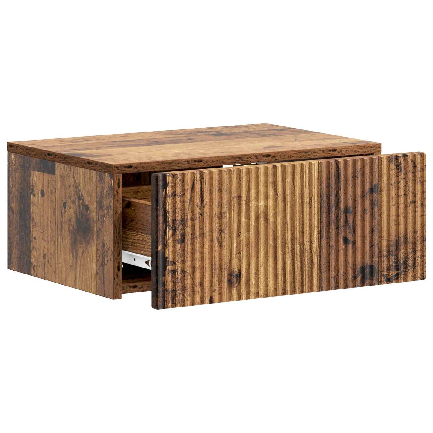 Wall-Mounted Bedside Cabinet 2 pcs Old Wood 49 x 34.5 x 20 cm