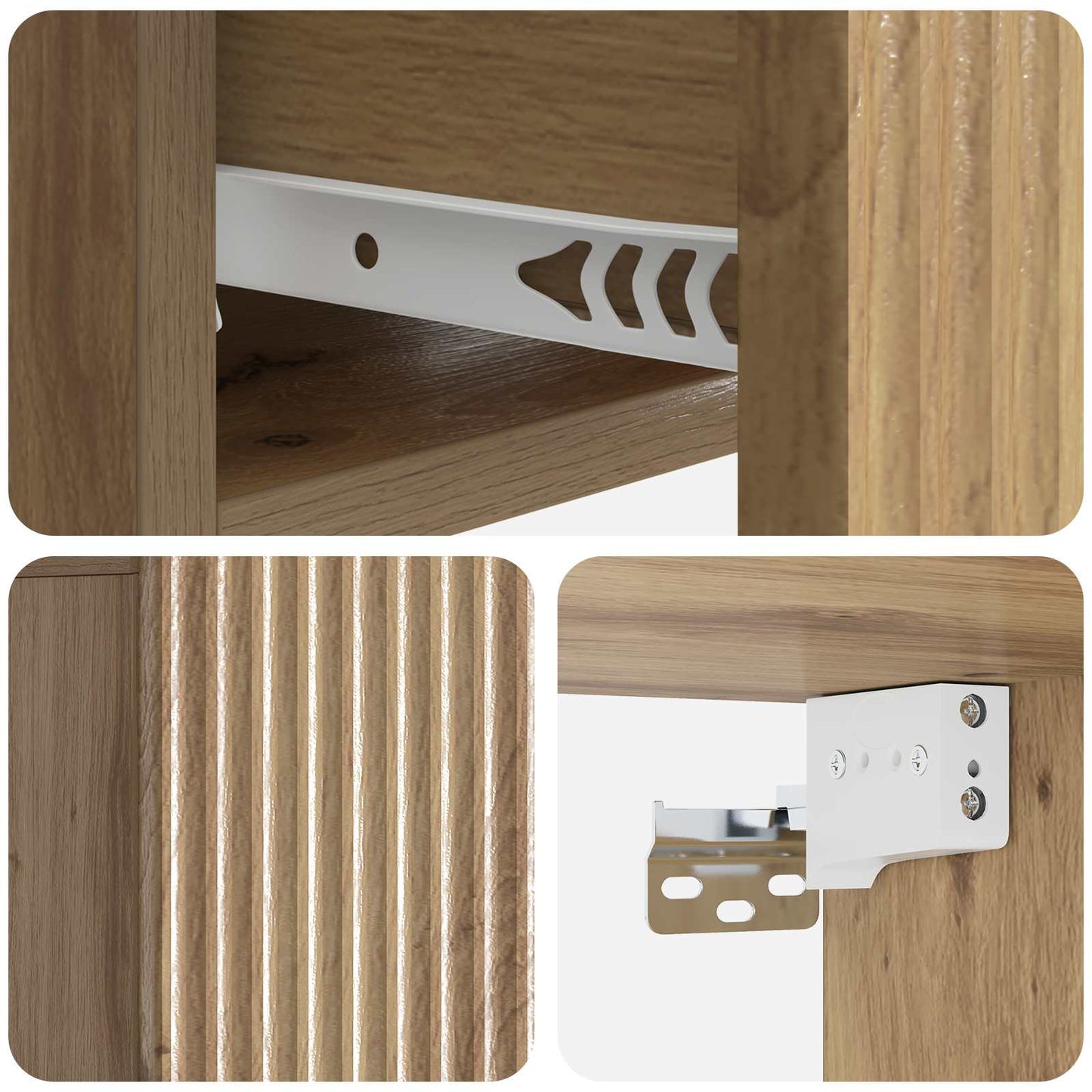 Wall-Mounted Bedside Cabinet Artisan Oak 49 x 34.5 x 20 cm