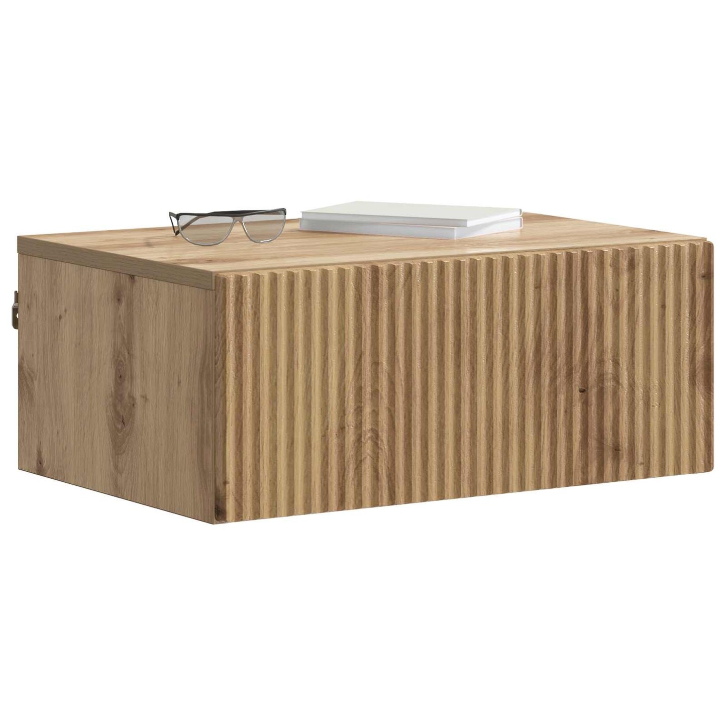 Wall-Mounted Bedside Cabinet Artisan Oak 49 x 34.5 x 20 cm