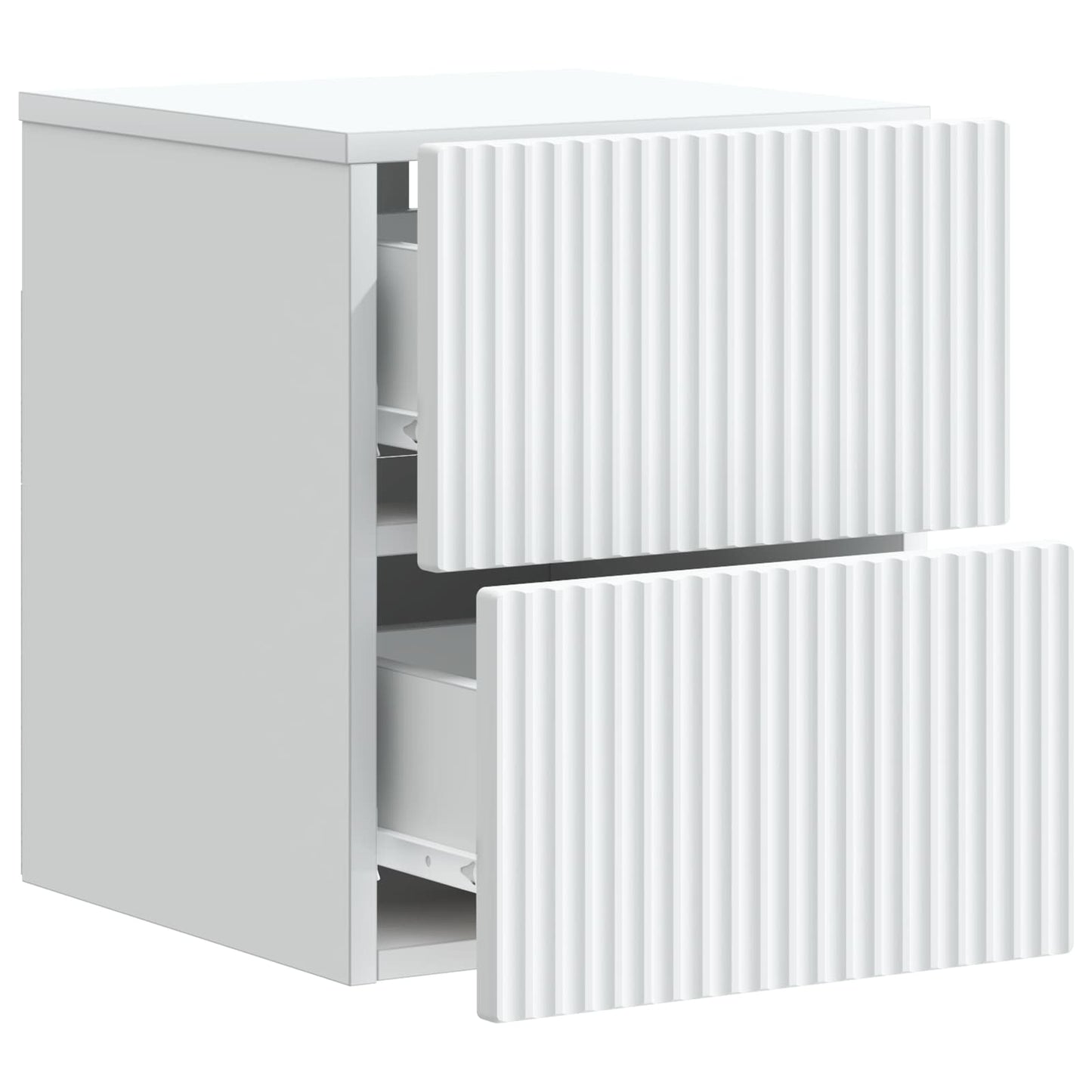 Wall-Mounted Bedside Cabinet White 33 x 34.5 x 40 cm