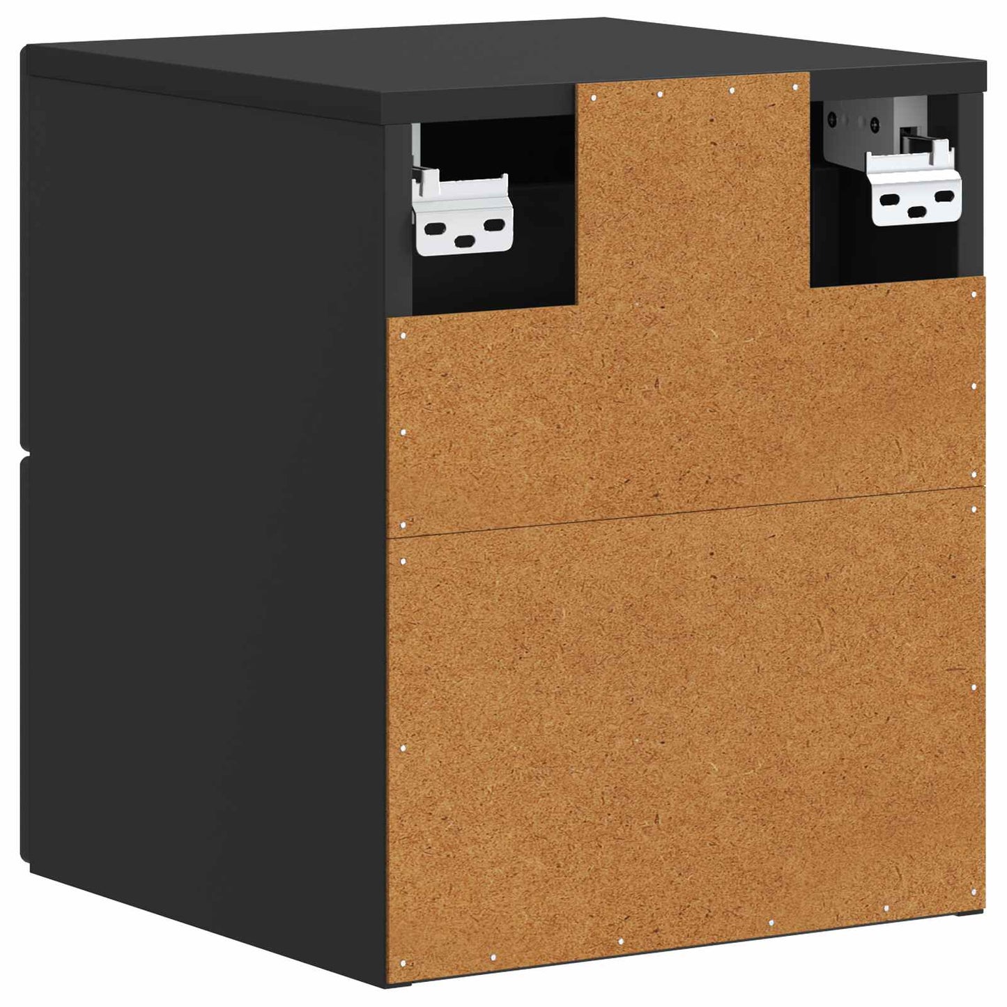 Wall-Mounted Bedside Cabinet Black 33 x 34.5 x 40 cm