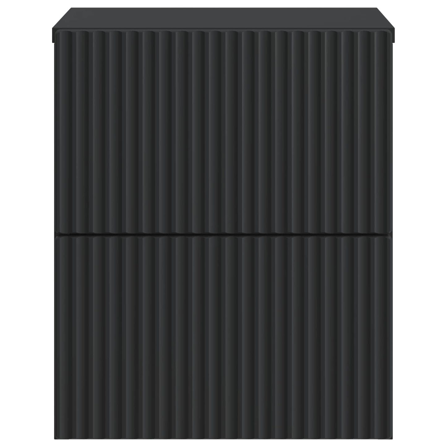 Wall-Mounted Bedside Cabinet Black 33 x 34.5 x 40 cm