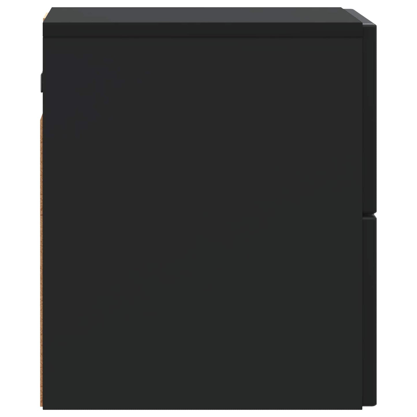 Wall-Mounted Bedside Cabinet 2 pcs Black 33 x 34.5 x 40 cm