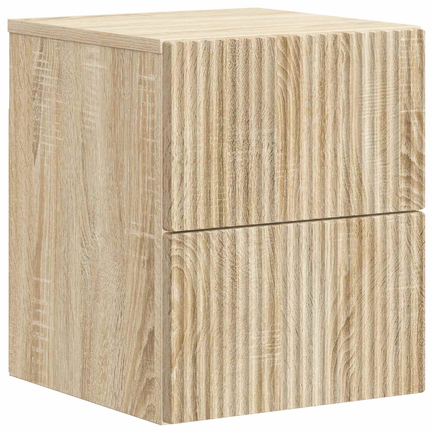 Wall-Mounted Bedside Cabinet 2 pcs Sonoma Oak 33 x 34.5 x 40 cm