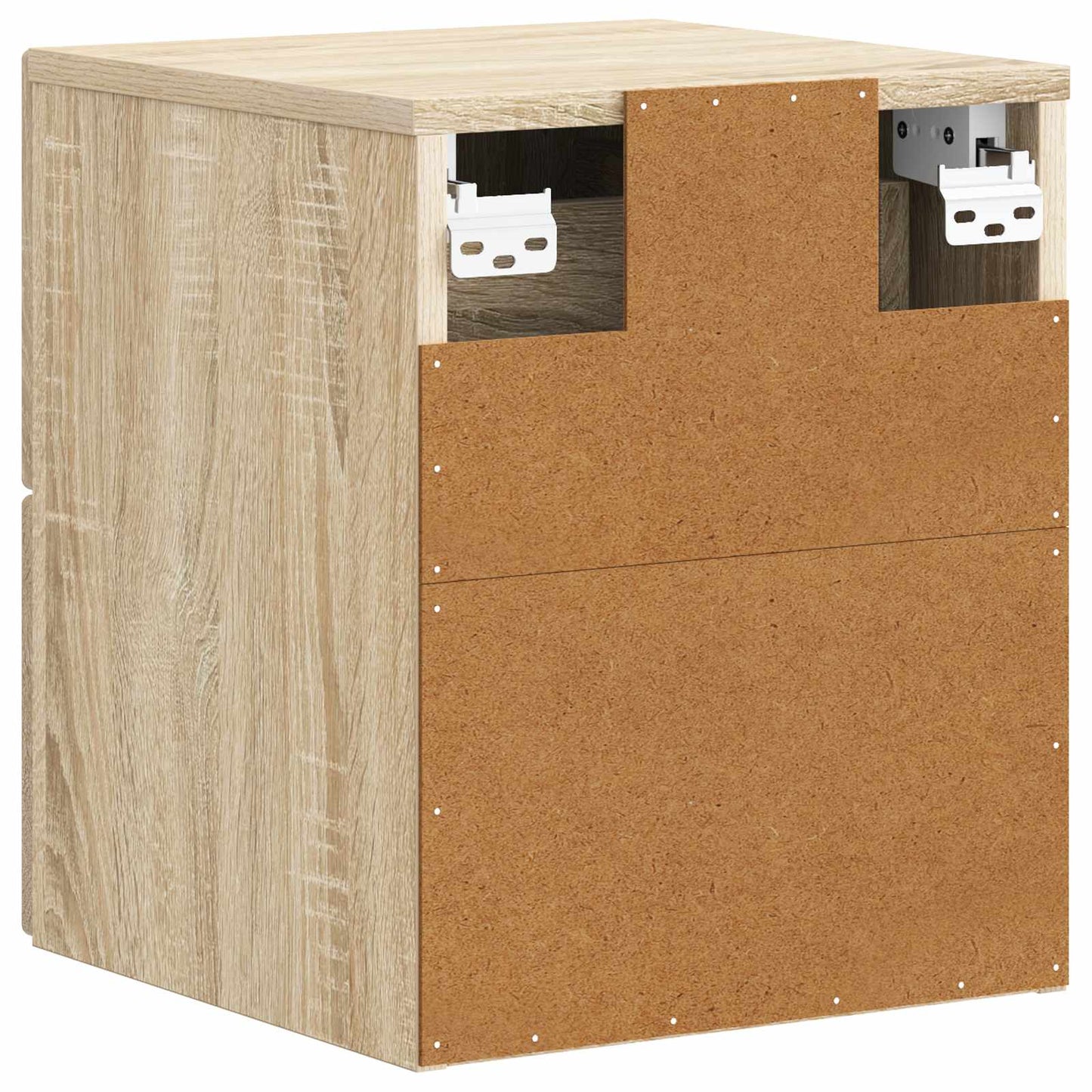 Wall-Mounted Bedside Cabinet 2 pcs Sonoma Oak 33 x 34.5 x 40 cm