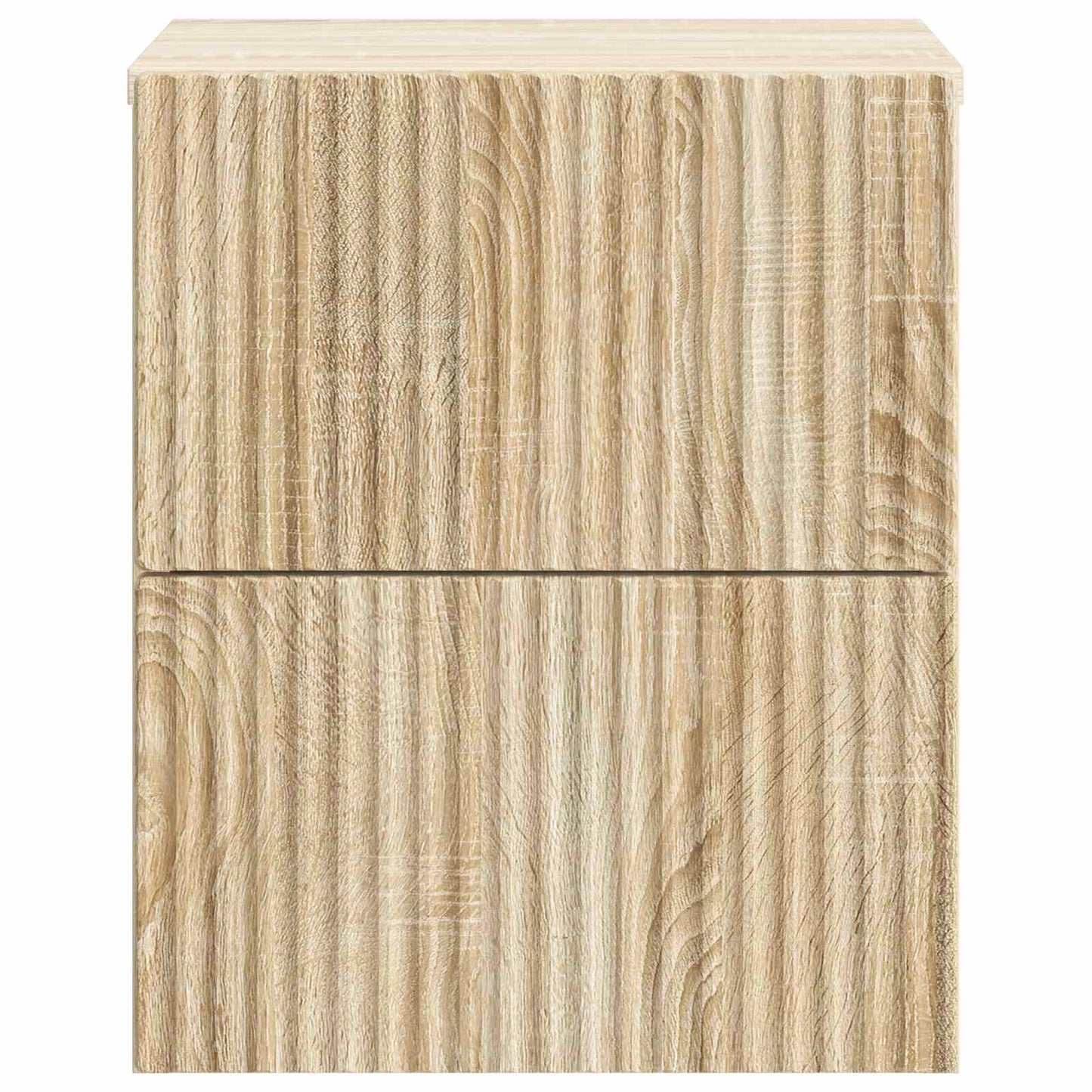 Wall-Mounted Bedside Cabinet 2 pcs Sonoma Oak 33 x 34.5 x 40 cm