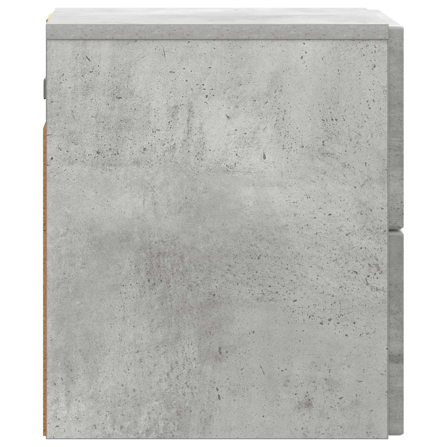 Wall-Mounted Bedside Cabinet Concrete Grey 33 x 34.5 x 40 cm