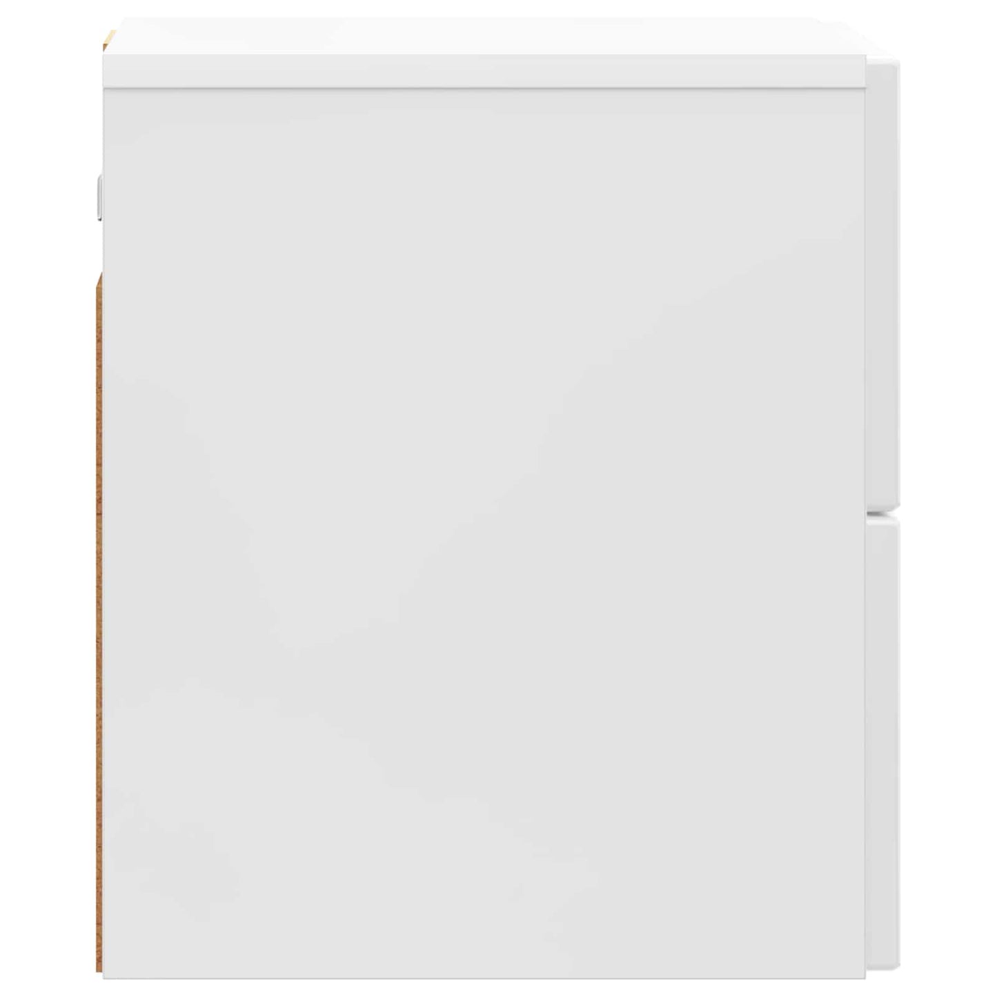 Wall-Mounted Bedside Cabinet High Gloss White 33 x 34.5 x 40 cm