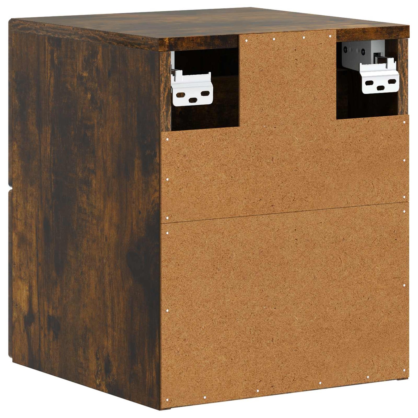 Wall-Mounted Bedside Cabinet Smoked Oak 33 x 34.5 x 40 cm