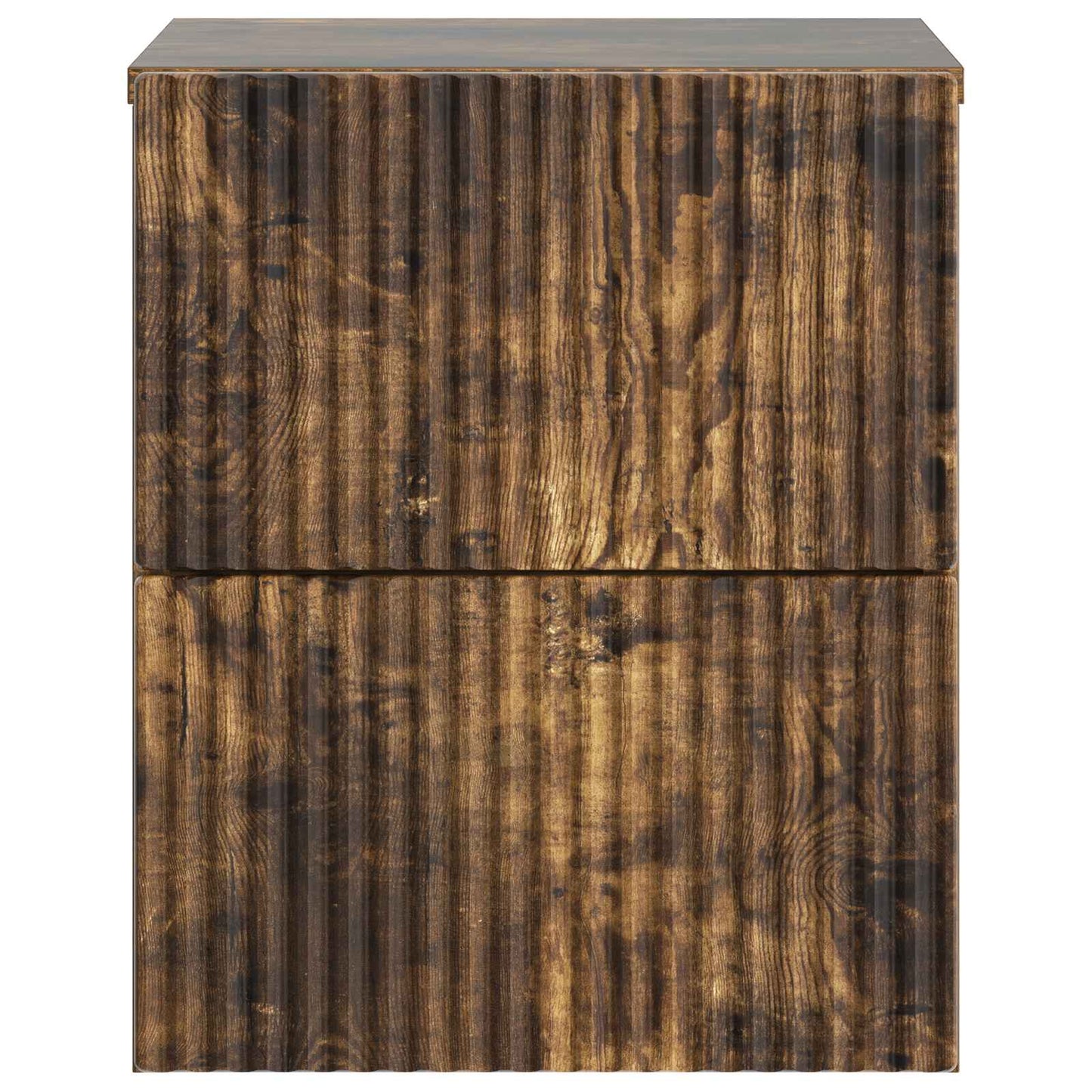 Wall-Mounted Bedside Cabinet Smoked Oak 33 x 34.5 x 40 cm
