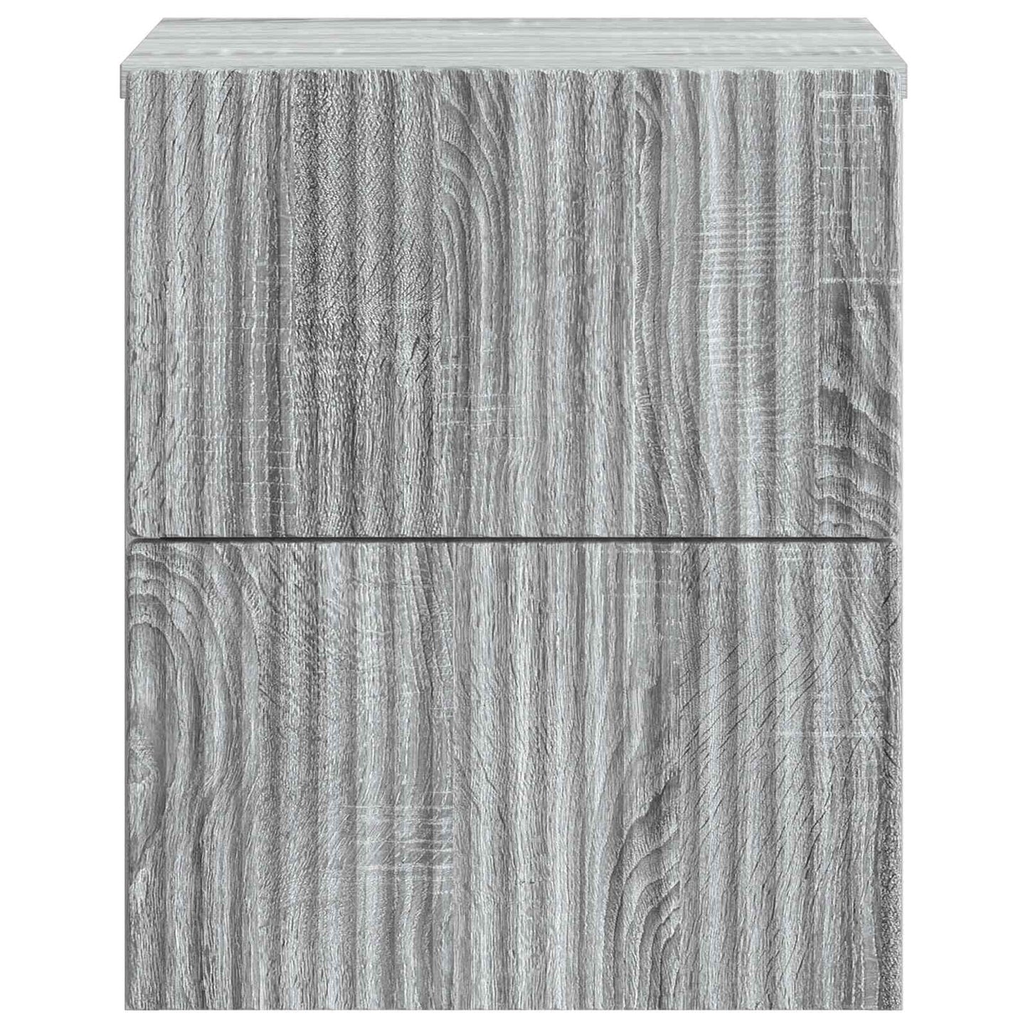 Wall-Mounted Bedside Cabinet Grey Sonoma 33 x 34.5 x 40 cm