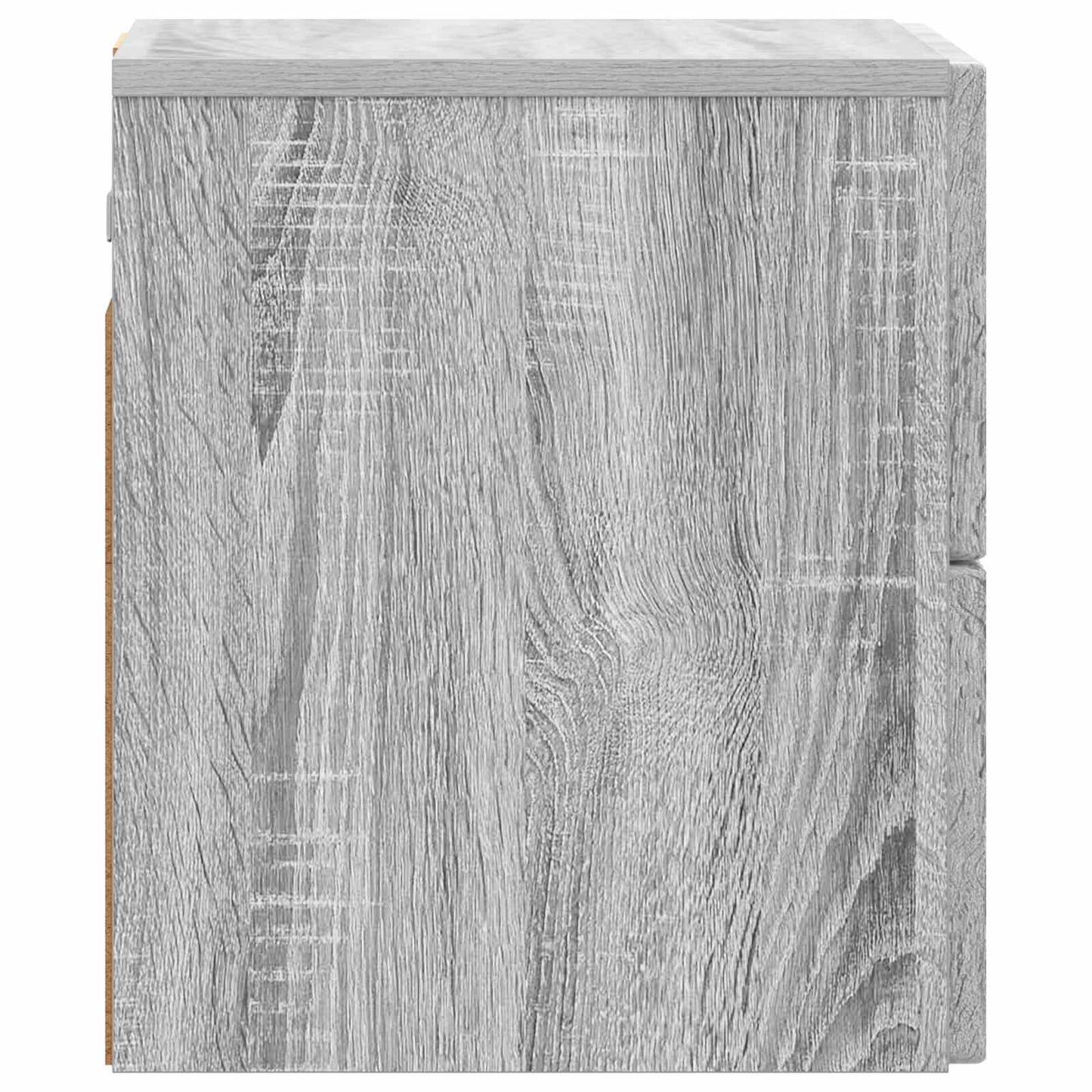 Wall-Mounted Bedside Cabinet Grey Sonoma 33 x 34.5 x 40 cm