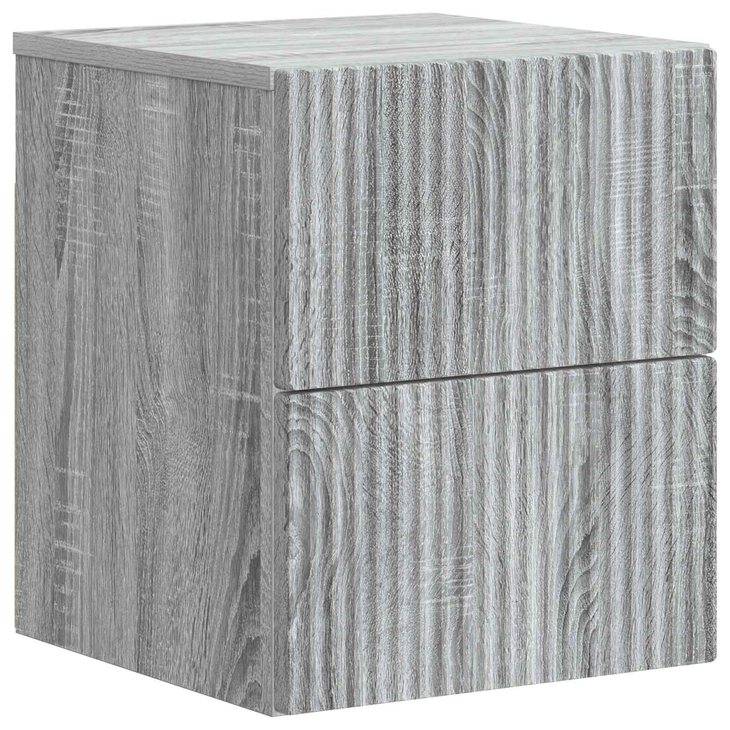 Wall-Mounted Bedside Cabinet 2 pcs Grey Sonoma Engineered Wood