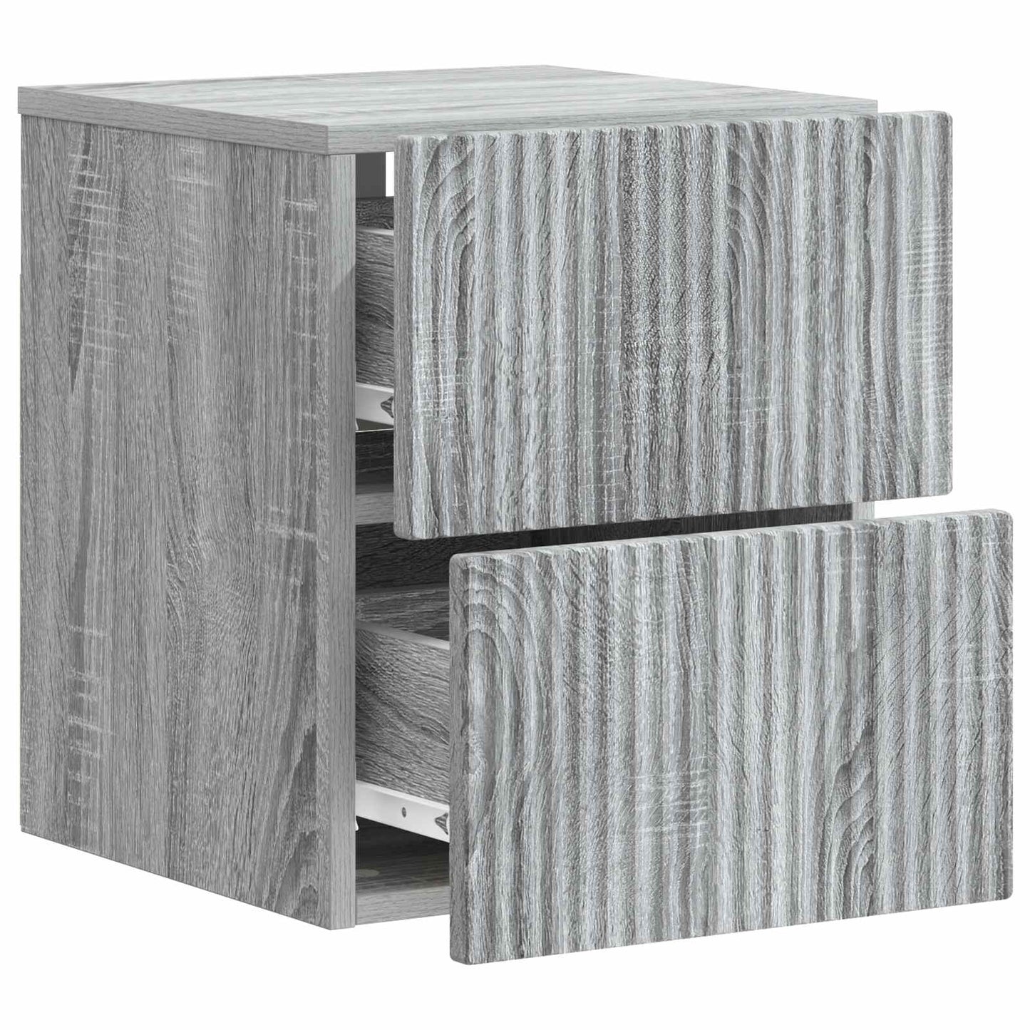 Wall-Mounted Bedside Cabinet 2 pcs Grey Sonoma Engineered Wood