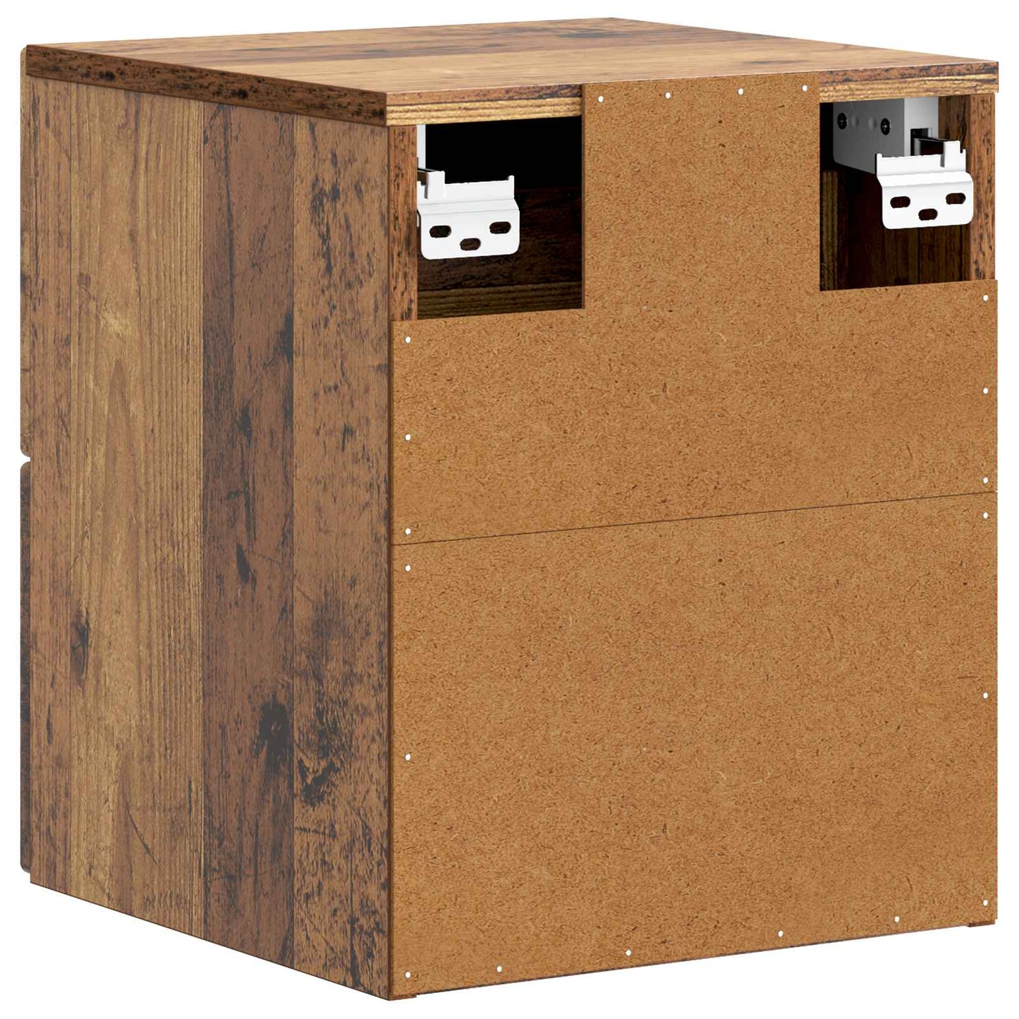 Wall-Mounted Bedside Cabinet 2 pcs Old Wood 33 x 34.5 x 40 cm