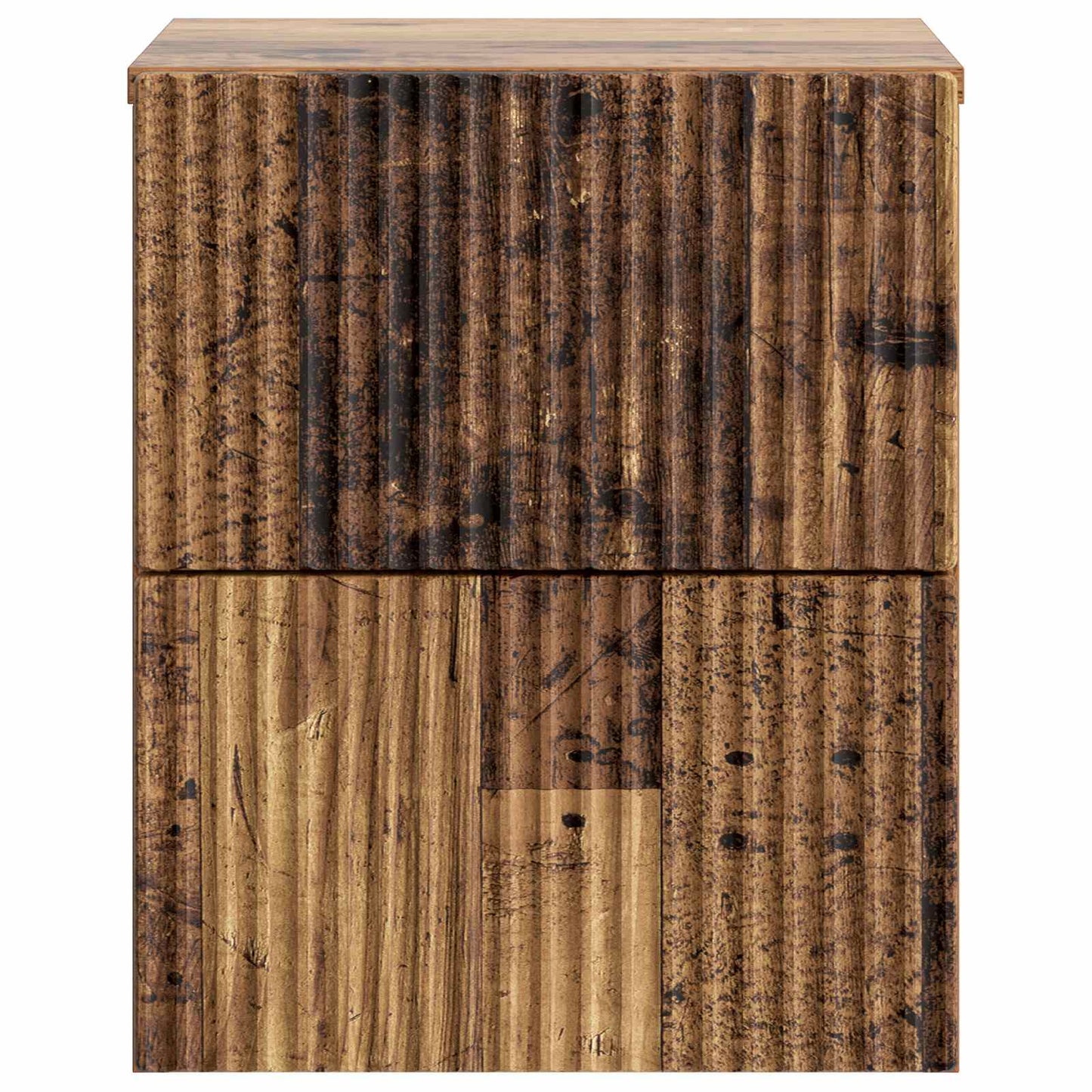 Wall-Mounted Bedside Cabinet 2 pcs Old Wood 33 x 34.5 x 40 cm