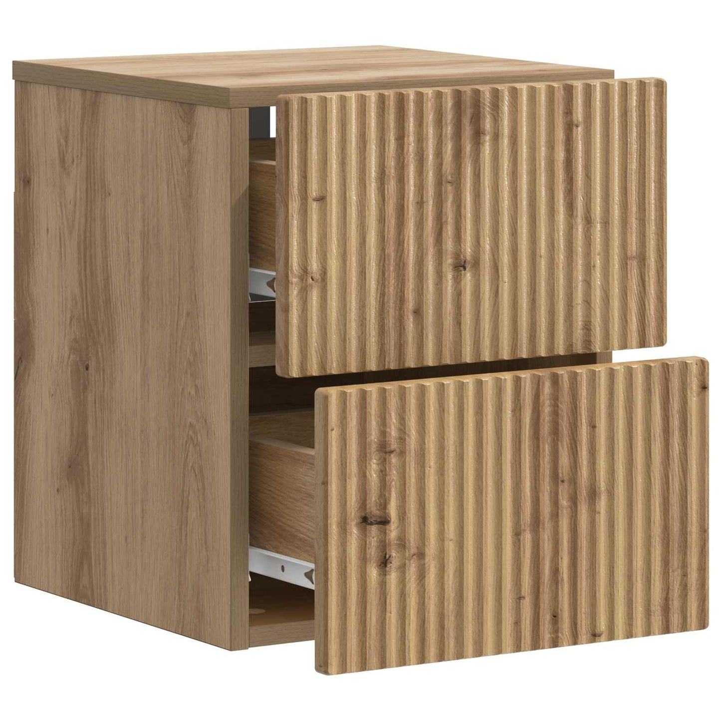 Wall-Mounted Bedside Cabinet Artisan Oak 33 x 34.5 x 40 cm