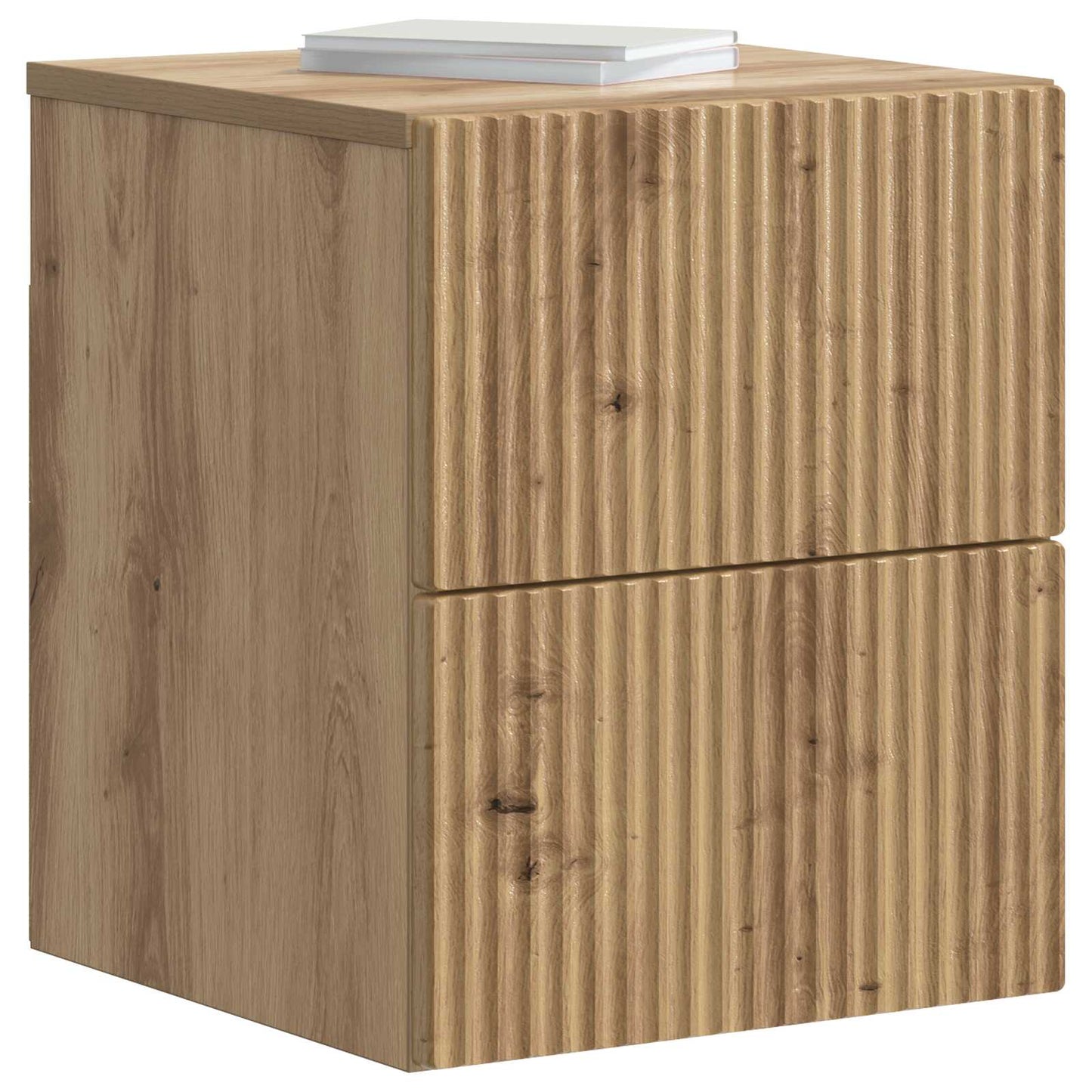 Wall-Mounted Bedside Cabinet Artisan Oak 33 x 34.5 x 40 cm