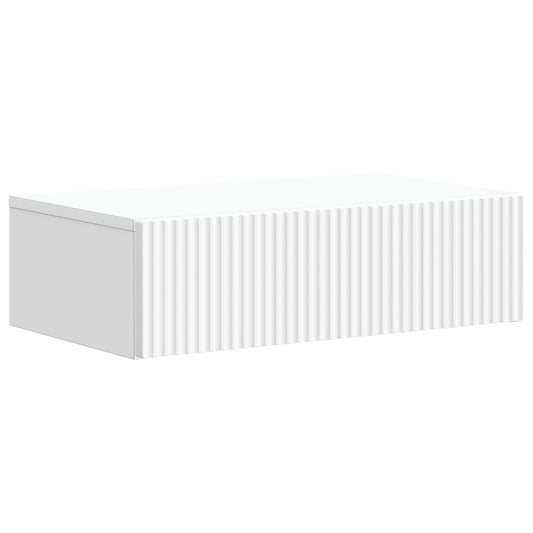 Wall-Mounted Side Table White 59 x 34.5 x 17 cm Engineered Wood