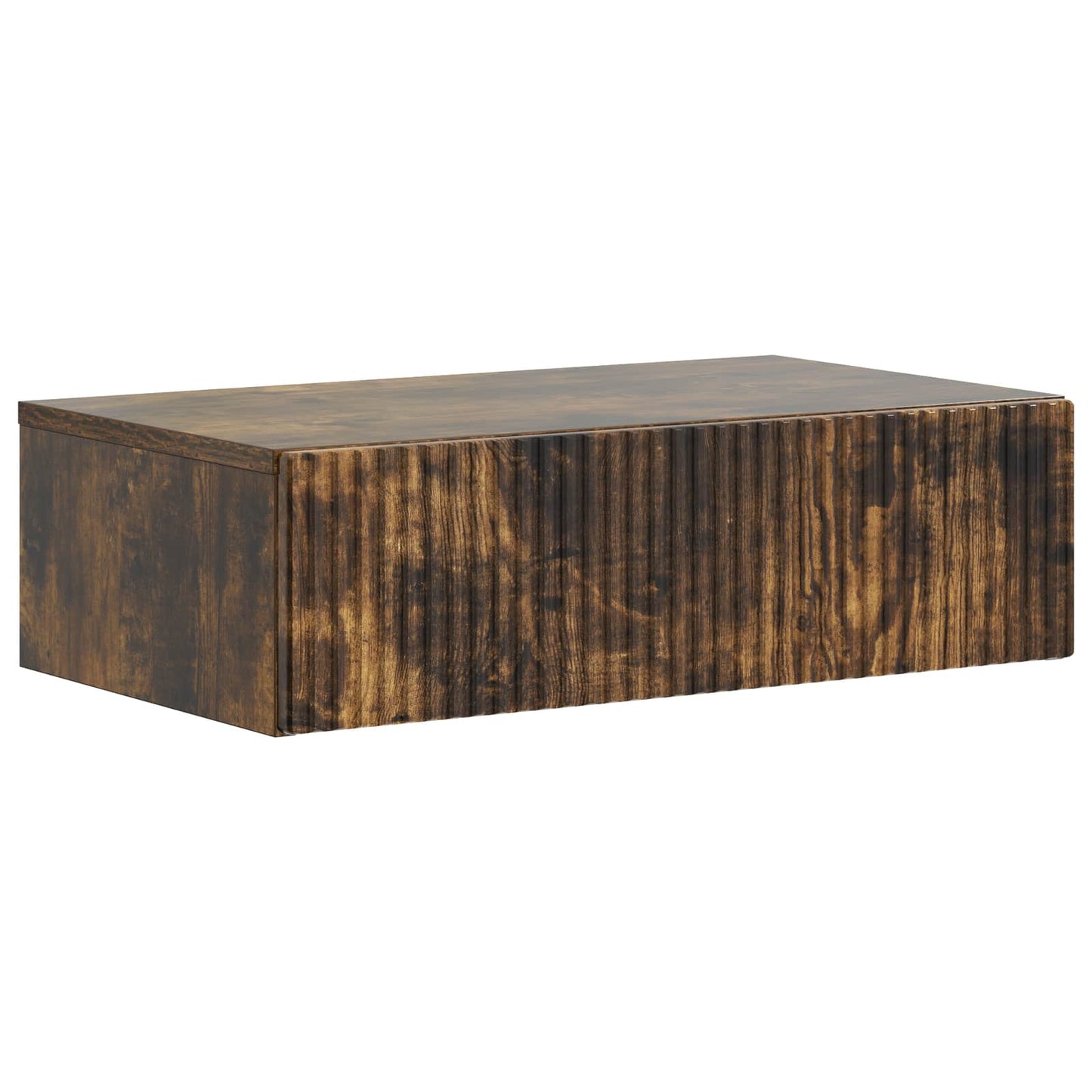 Wall-Mounted Side Table Smoked Oak 59 x 34.5 x 17 cm