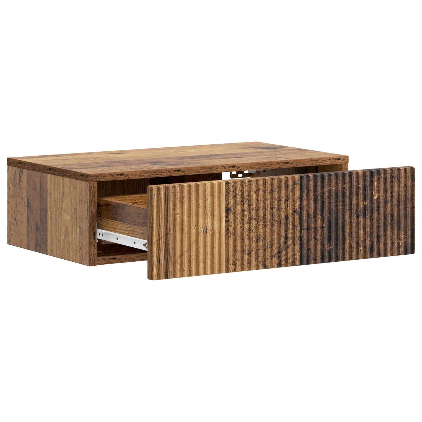 Wall-Mounted Side Table Wall-mounted Old Wood 59 x 34.5 x 17 cm