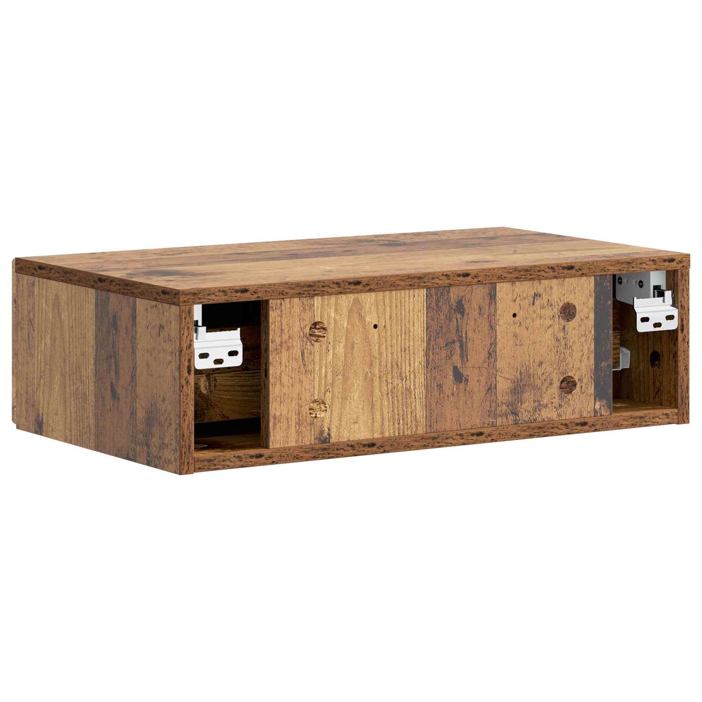 Wall-Mounted Side Table Wall-mounted Old Wood 59 x 34.5 x 17 cm