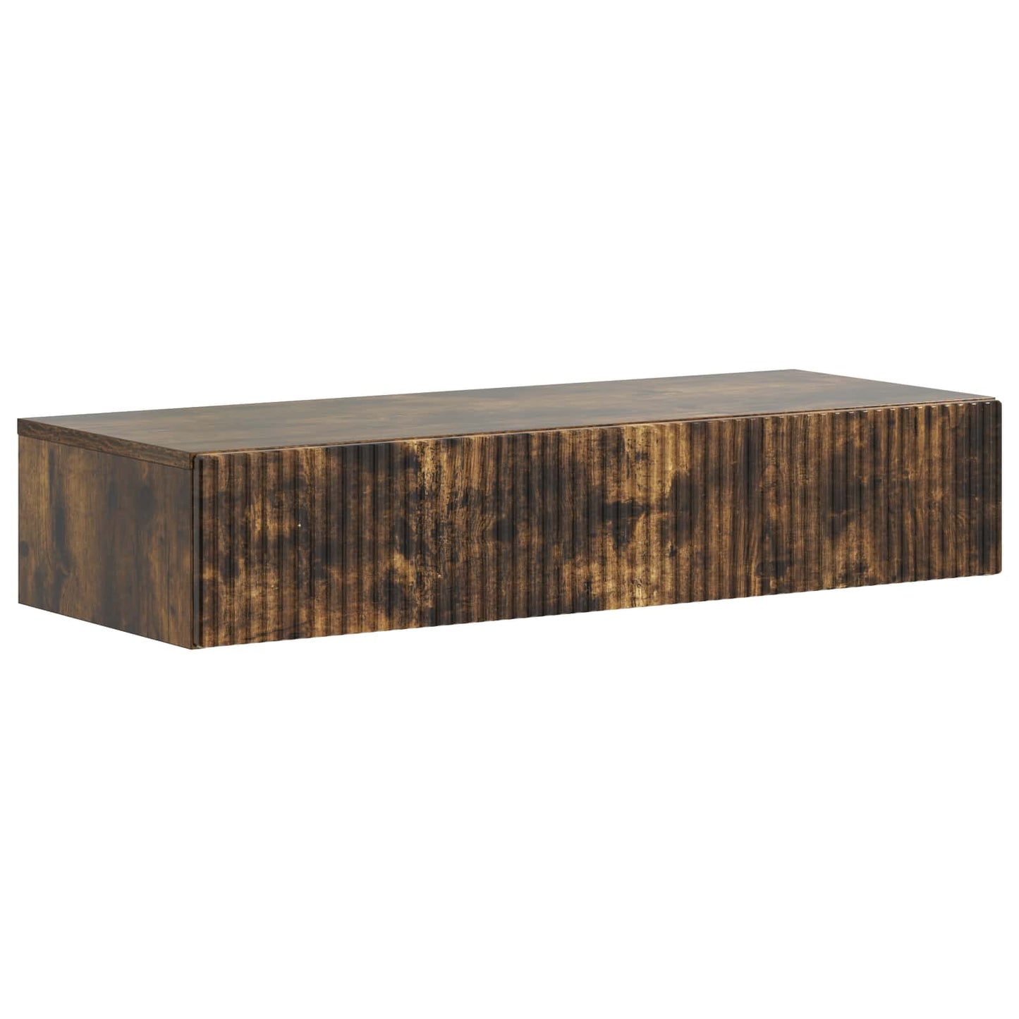 Wall-Mounted Side Table Smoked Oak 87.5 x 34.5 x 17 cm