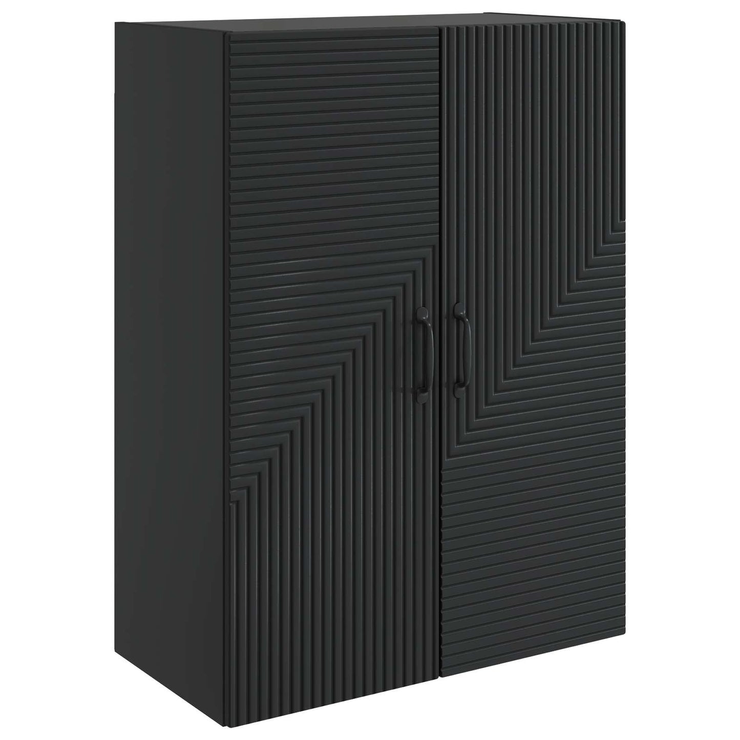 Wall-Mounted Cabinet Black 66 x 34.5 x 90 cm Engineered Wood