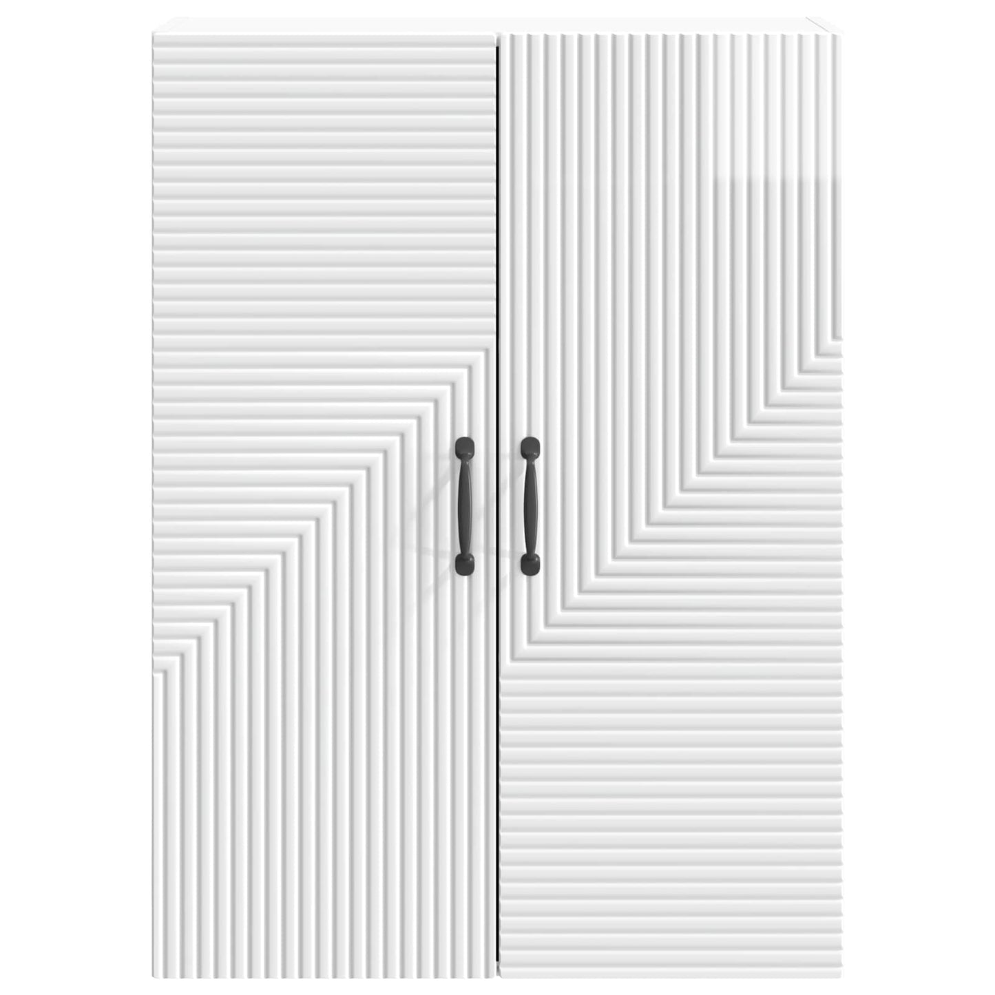 Wall-Mounted Cabinet High Gloss White 66 x 34.5 x 90 cm