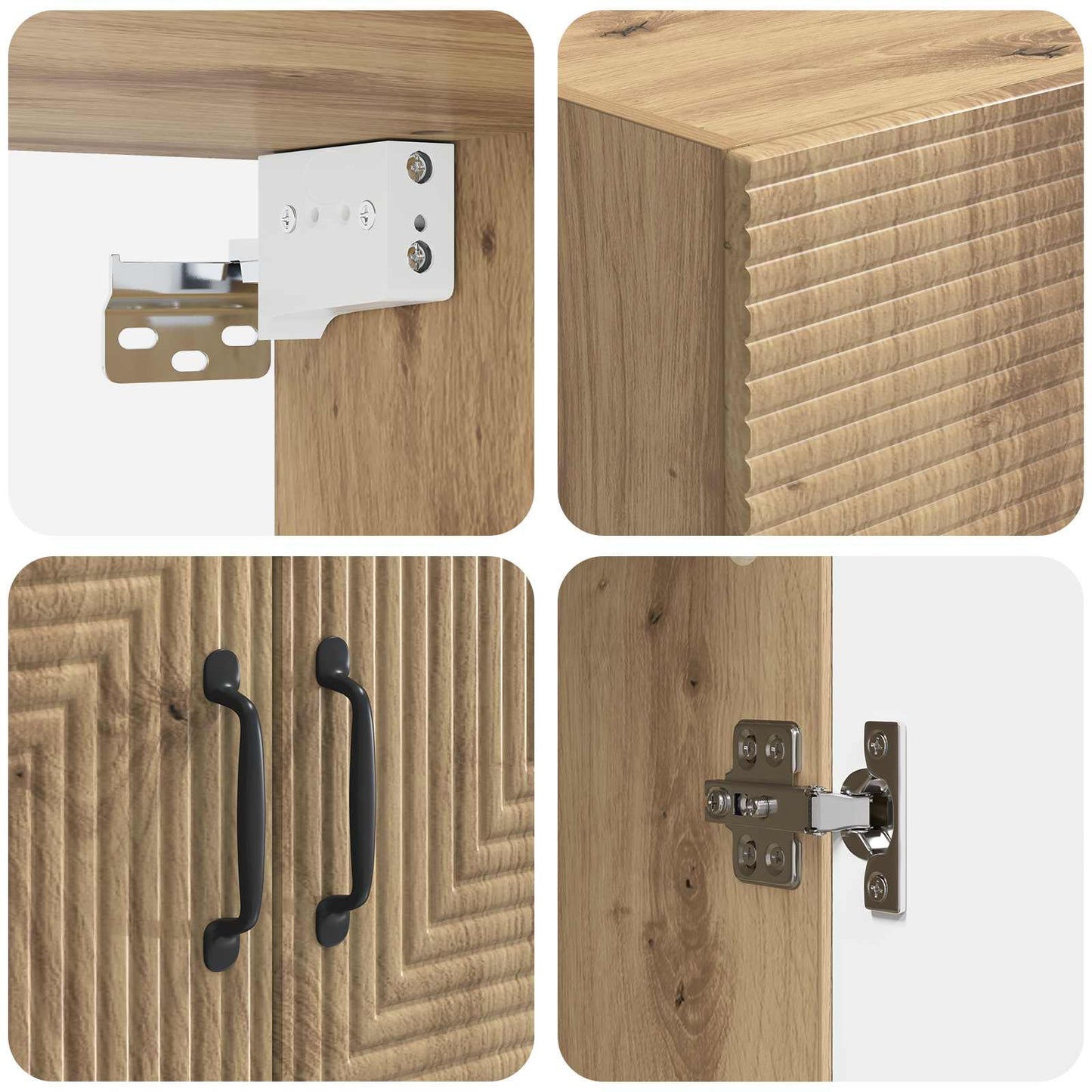 Wall-Mounted Cabinet Artisan Oak 66 x 34.5 x 90 cm