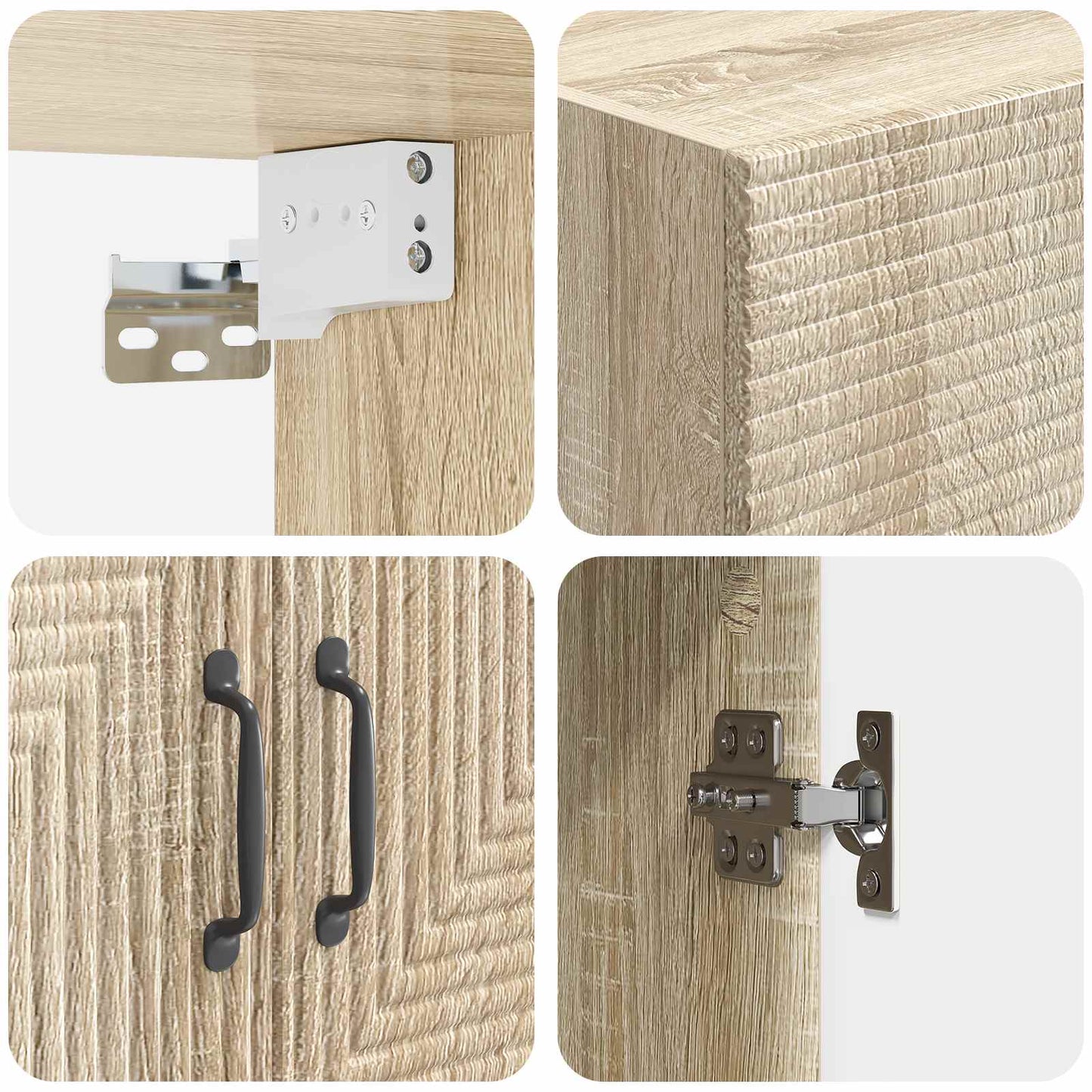 Wall-Mounted Cabinet Sonoma Oak 59 x 31 x 60 cm Engineered Wood