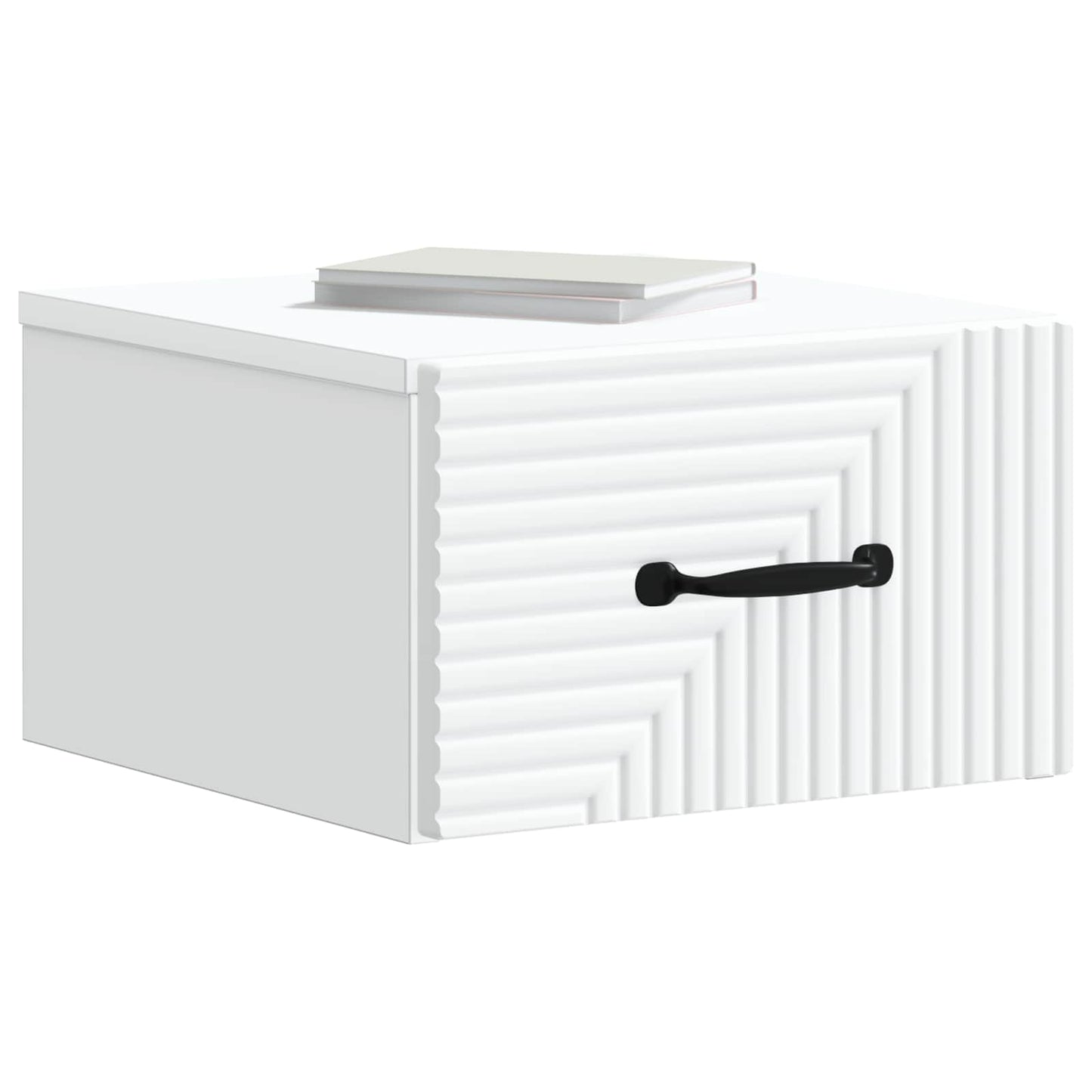 Wall-Mounted Bedside Cabinet 2 pcs White 34.5 x 33 x 20 cm