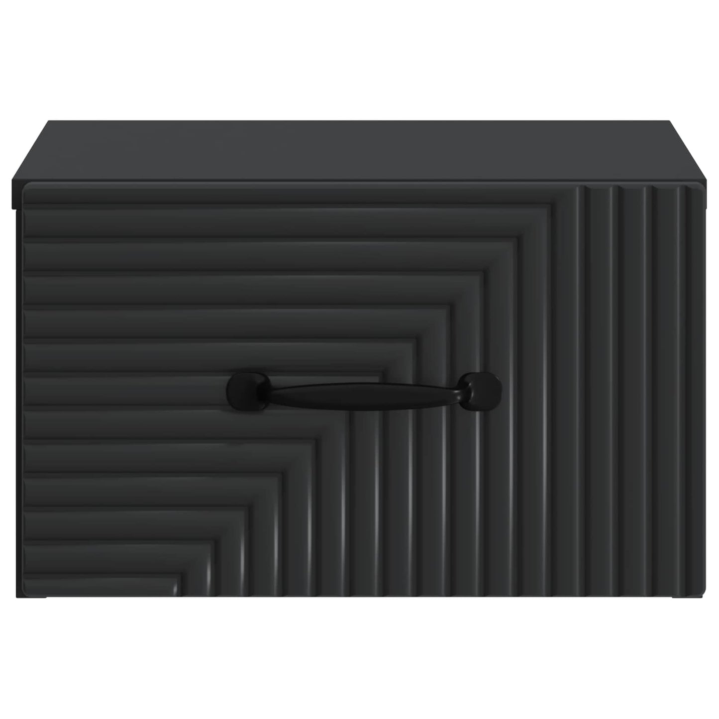 Wall-Mounted Bedside Cabinet Black 34.5 x 33 x 20 cm