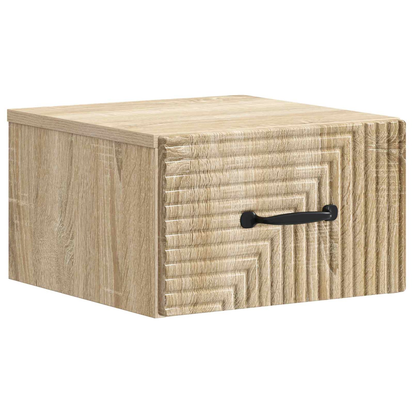 Wall-Mounted Bedside Cabinet Sonoma Oak 34.5 x 33 x 20 cm
