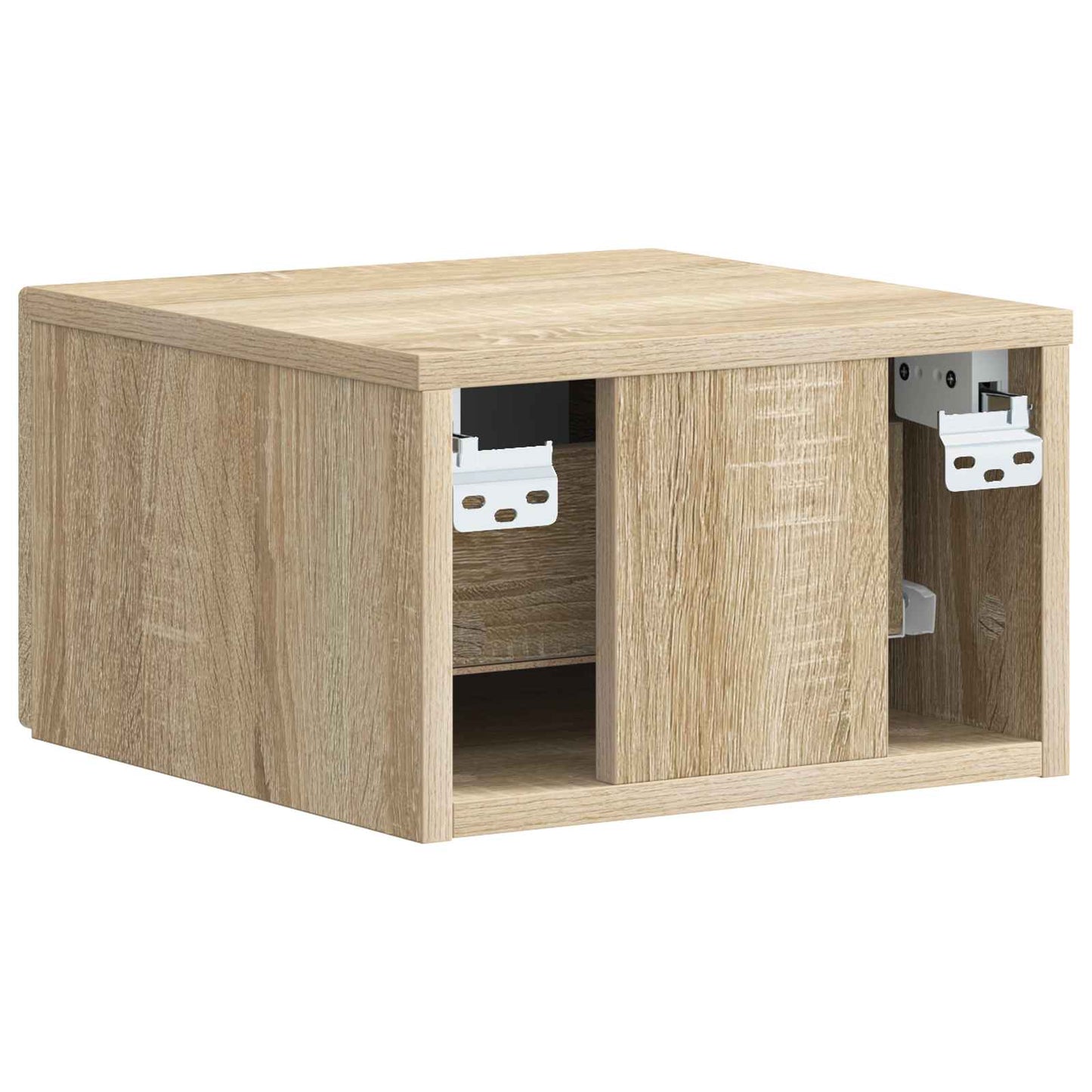 Wall-Mounted Bedside Cabinet Sonoma Oak 34.5 x 33 x 20 cm