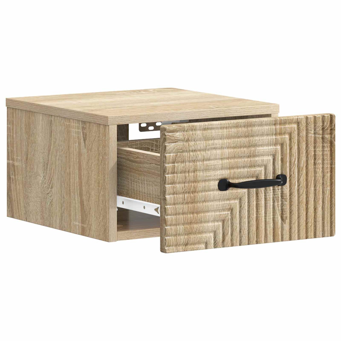 Wall-Mounted Bedside Cabinet 2 pcs Sonoma Oak 34.5 x 33 x 20 cm