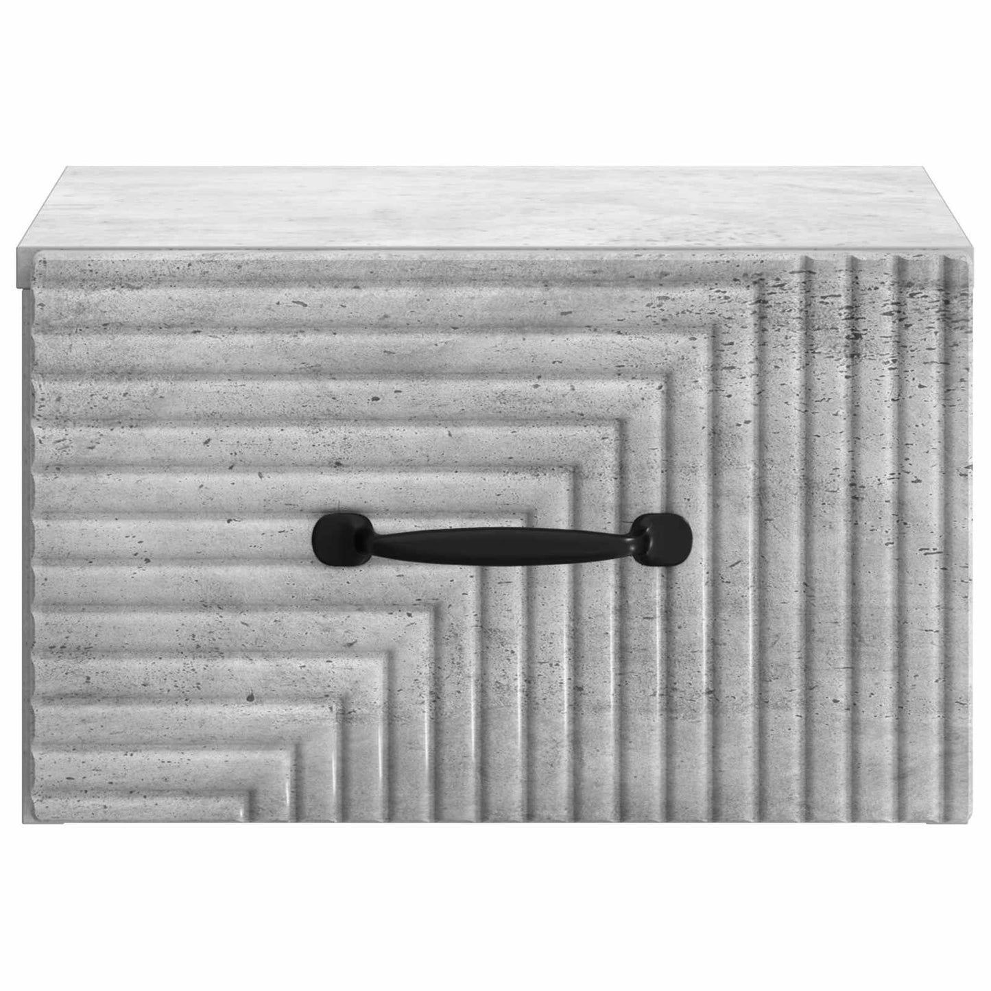 Wall-Mounted Bedside Cabinet 2 pcs Concrete Grey