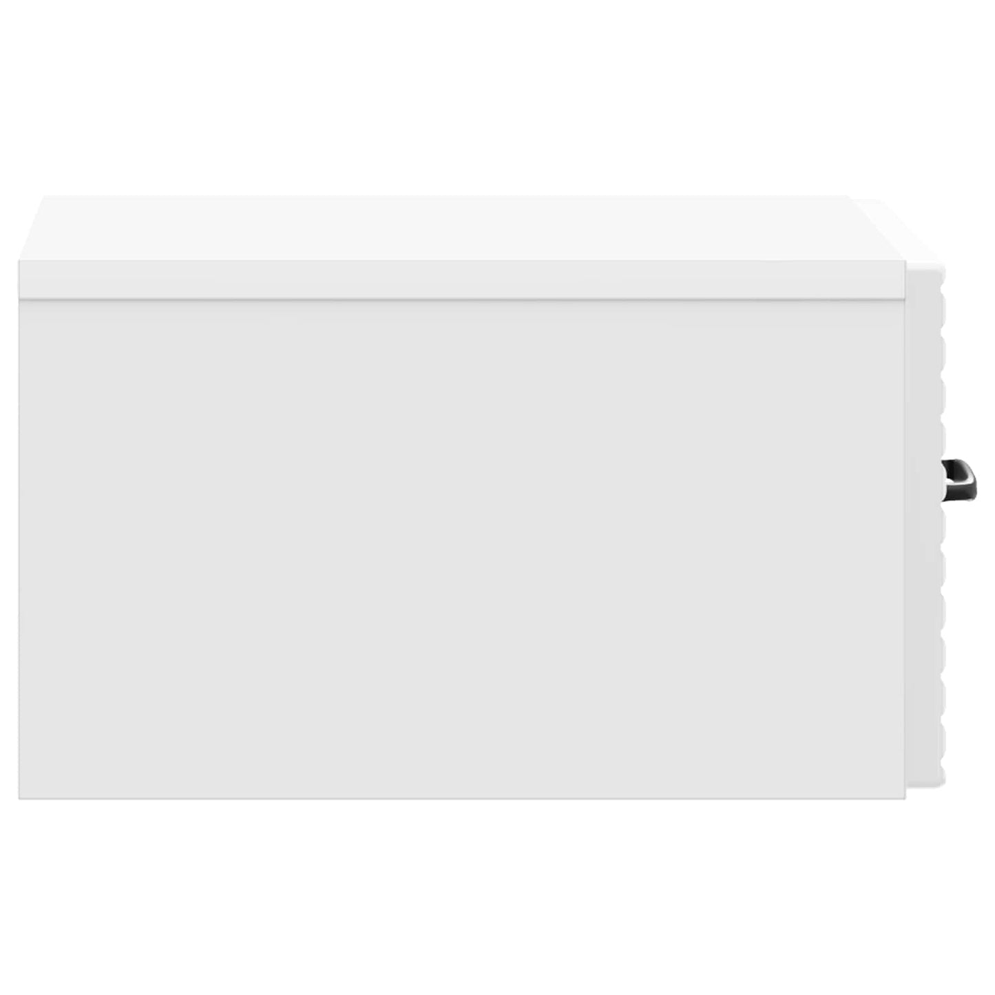 Wall-Mounted Bedside Cabinet High Gloss White 34.5 x 33 x 20 cm