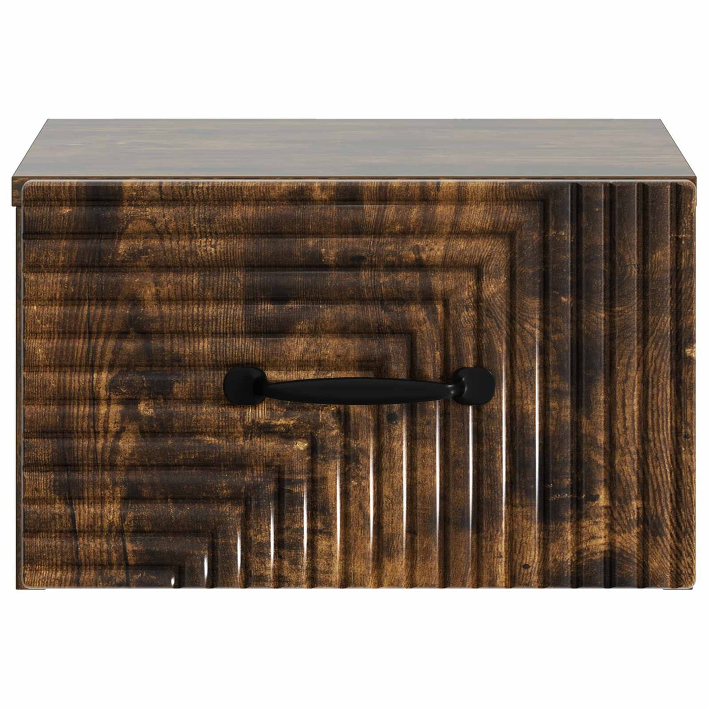 Wall-Mounted Bedside Cabinet Smoked Oak 34.5 x 33 x 20 cm