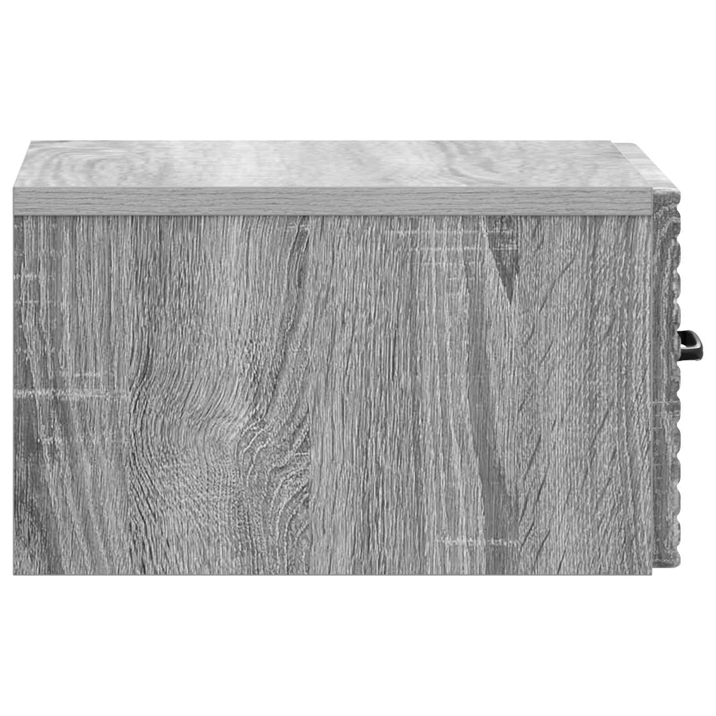 Wall-Mounted Bedside Cabinet Grey Sonoma 34.5 x 33 x 20 cm